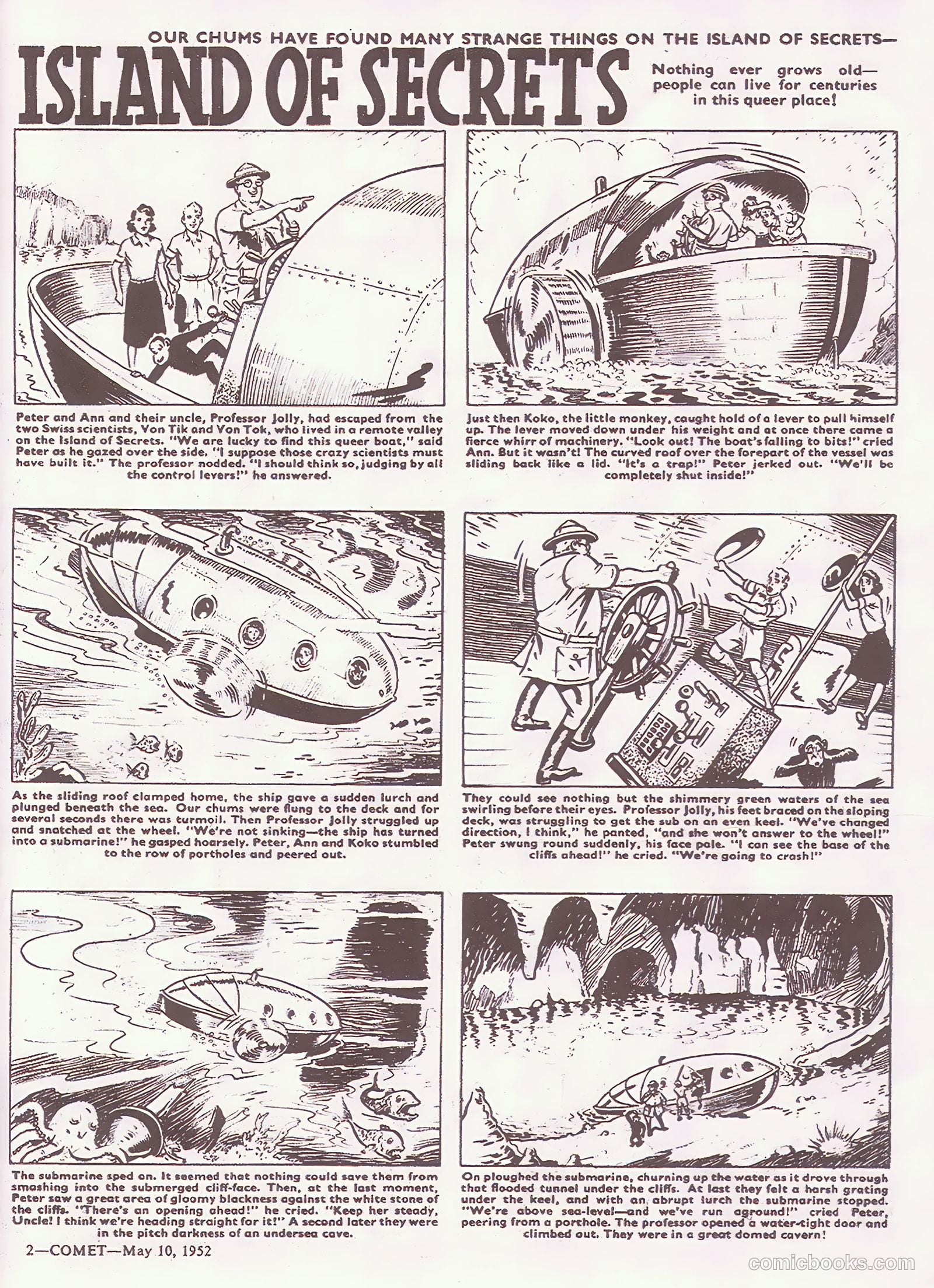 Comet #199 (1952) — page 2 of 20