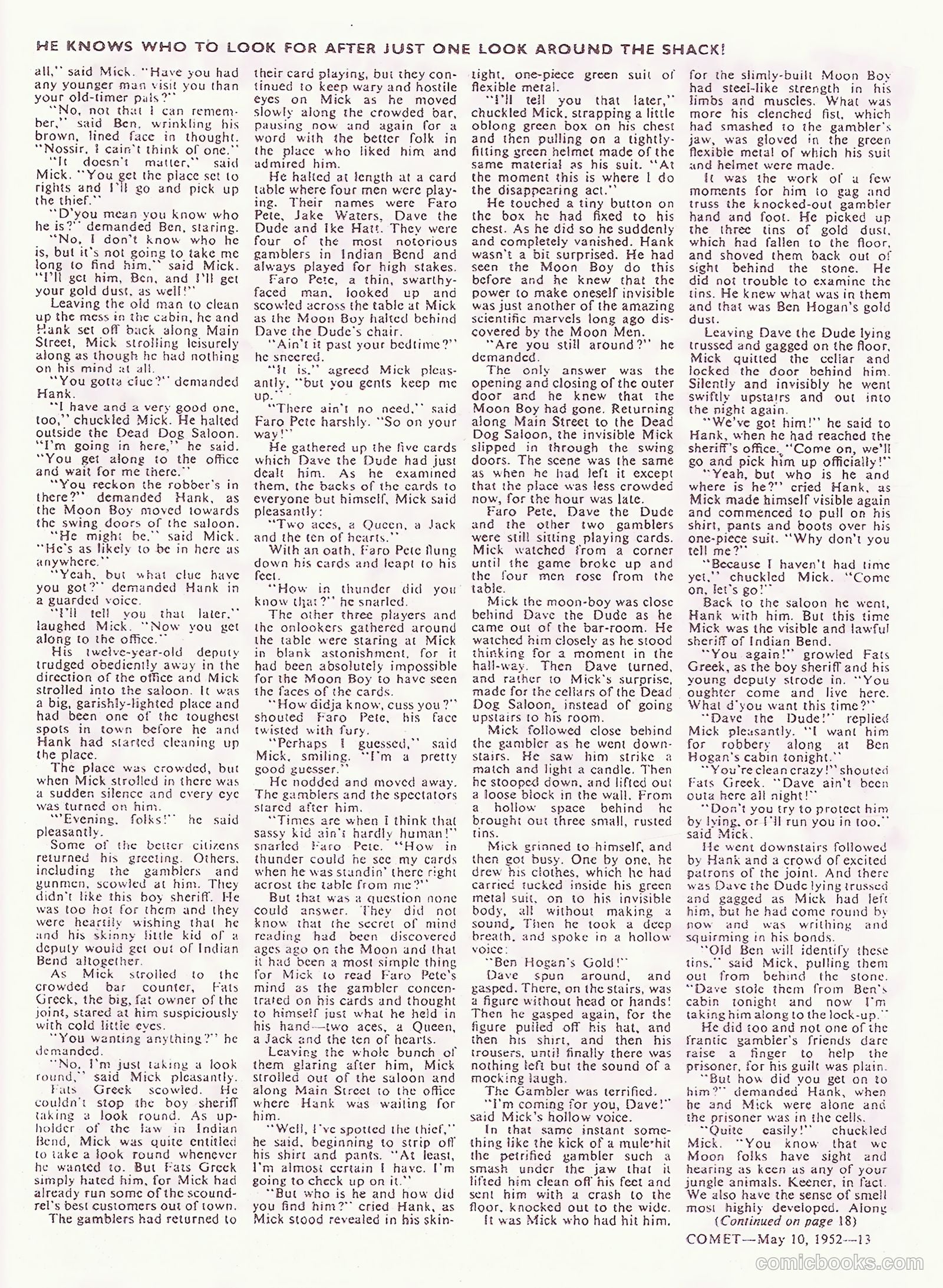 Comet #199 (1952) — page 13 of 20
