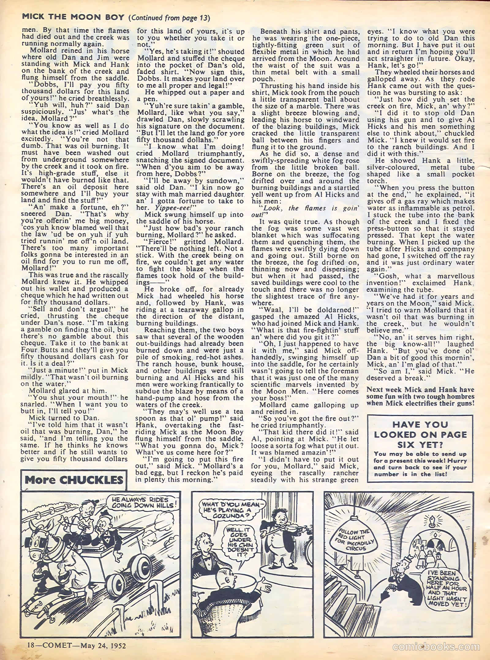 Comet #201 (1952) — page 18 of 20