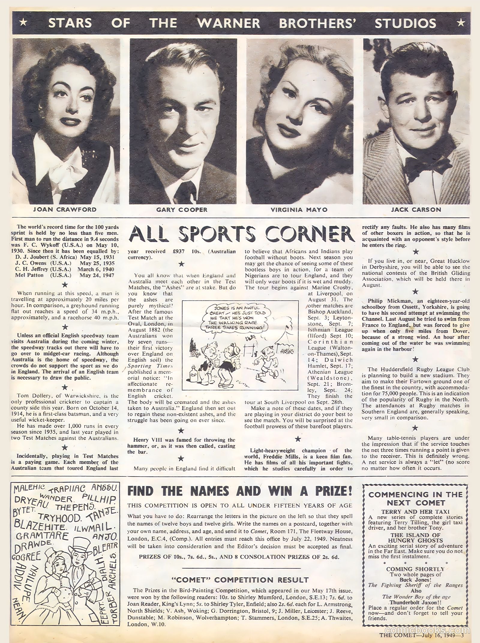 Comet #74 (1949) — page 3 of 7
