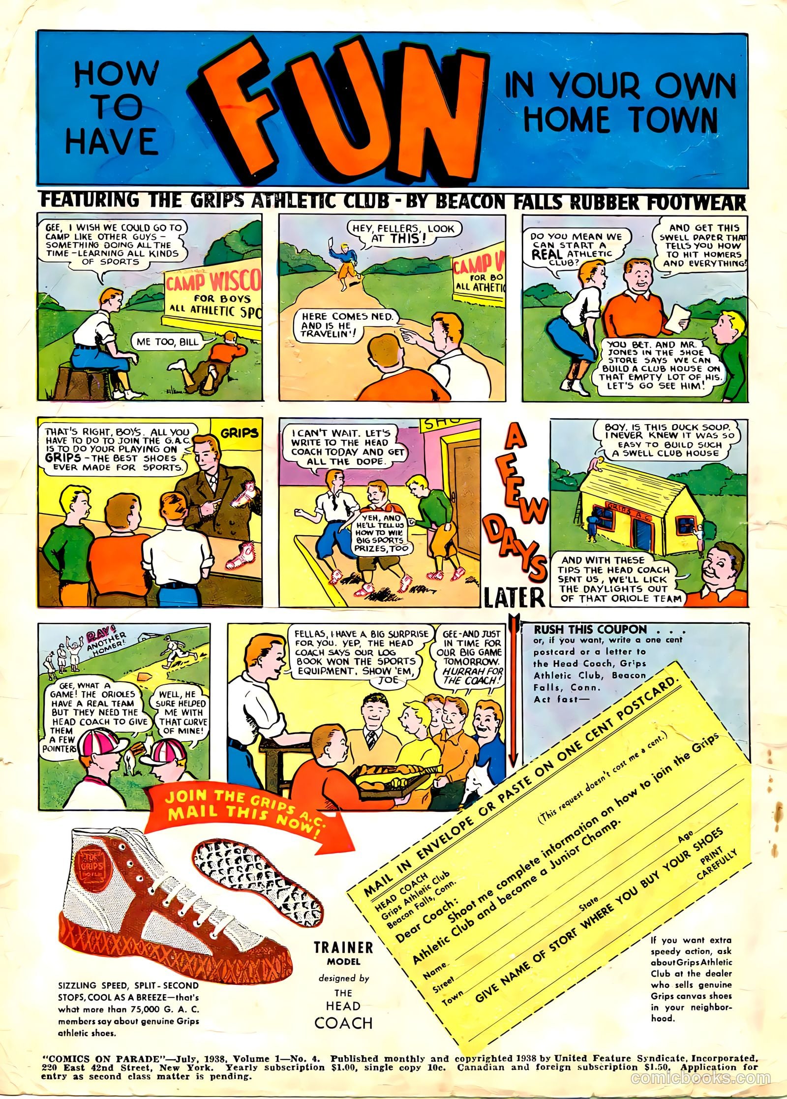 Comics on Parade #4 (1938) — page 2 of 56