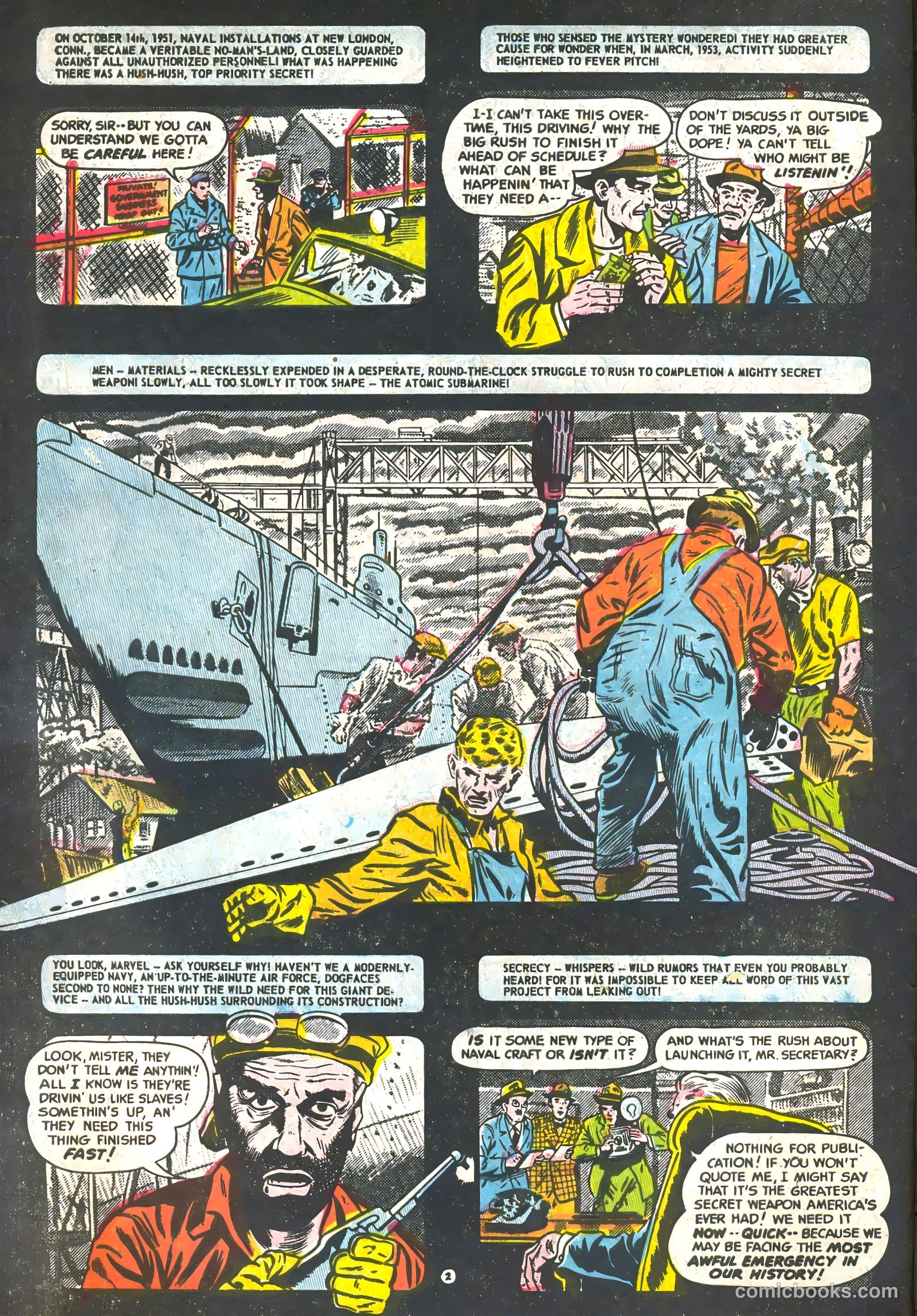 Commander Battle and the Atomic Sub #1 (1954) — page 4 of 36