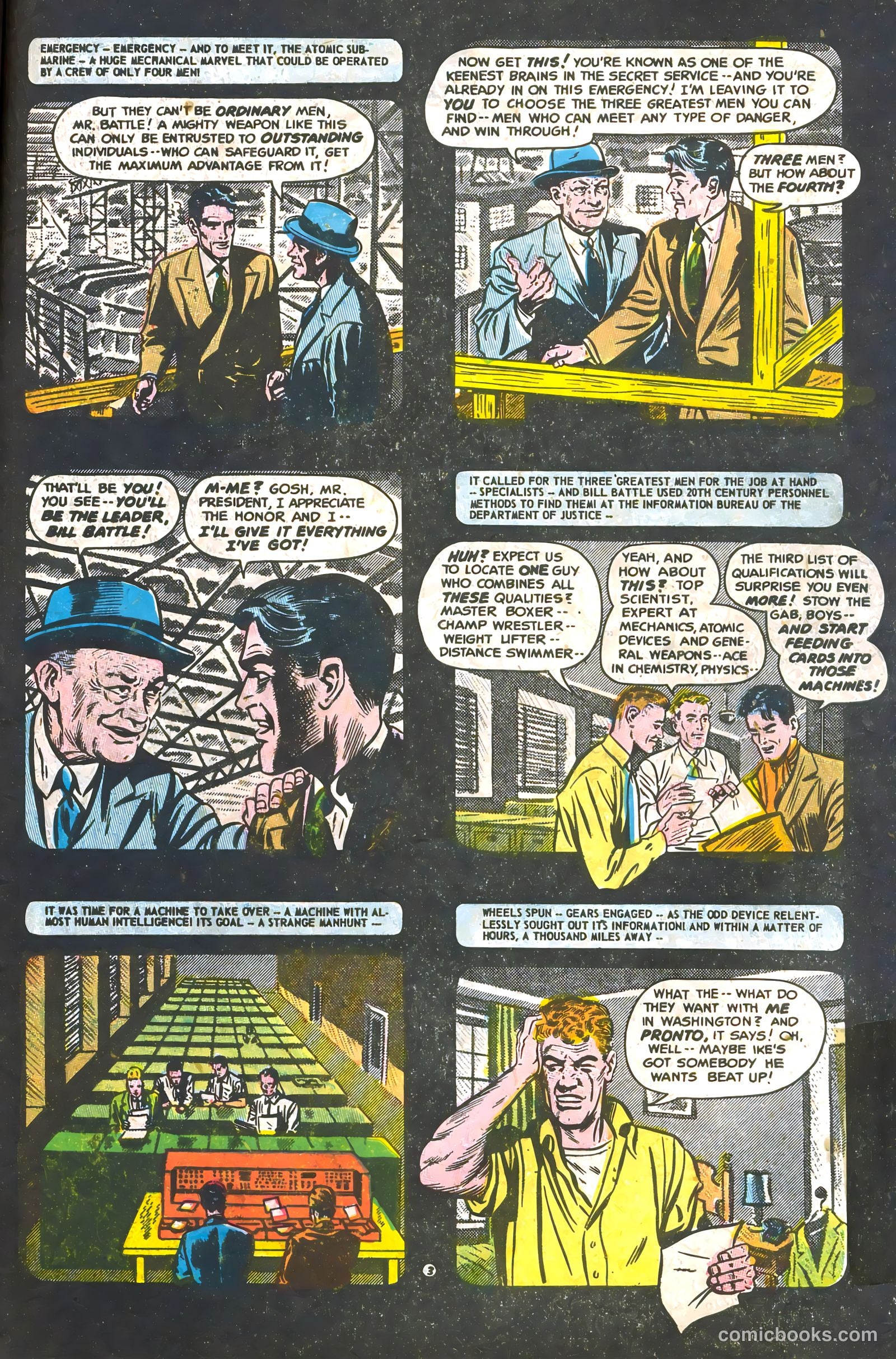 Commander Battle and the Atomic Sub #1 (1954) — page 5 of 36
