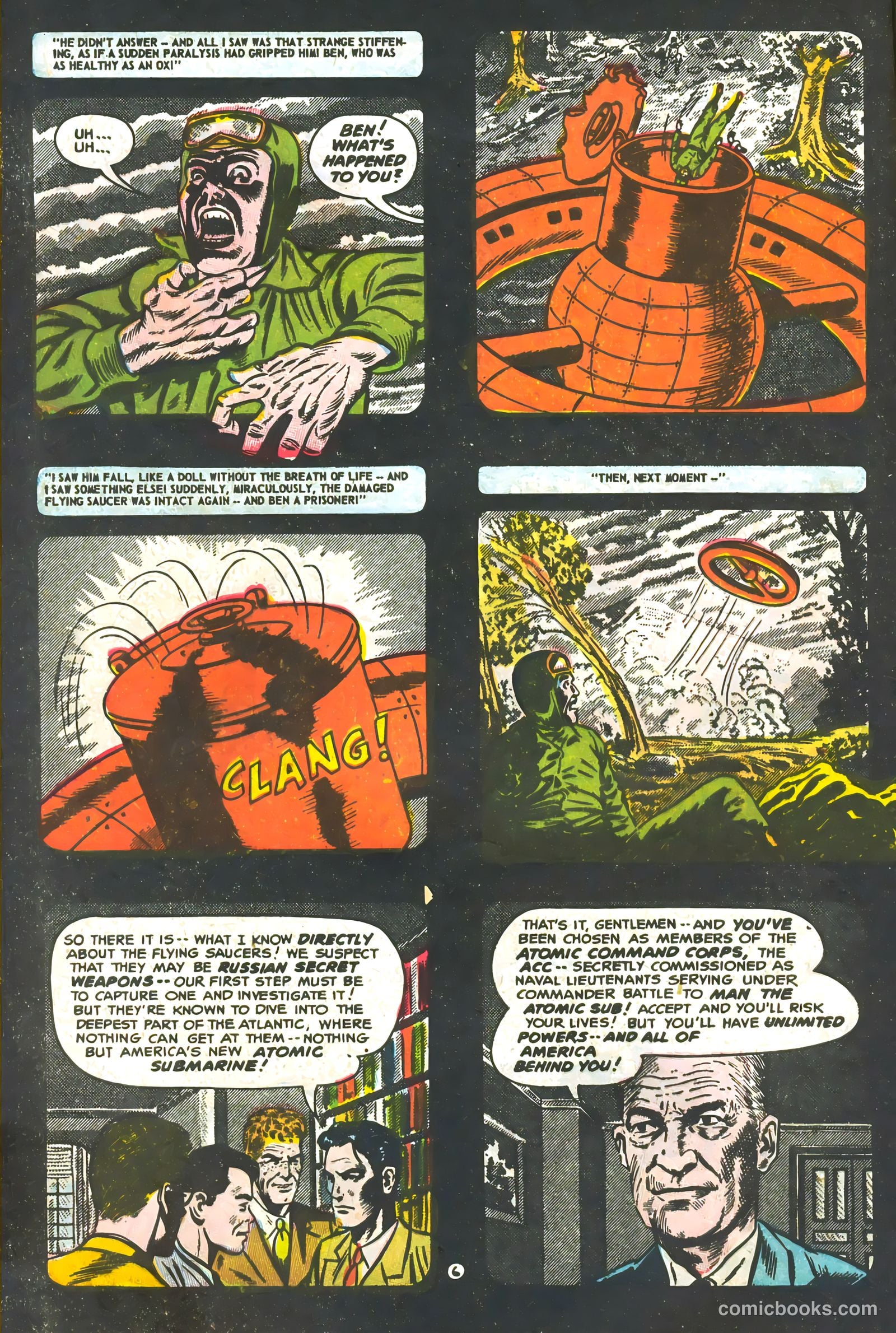 Commander Battle and the Atomic Sub #1 (1954) — page 8 of 36