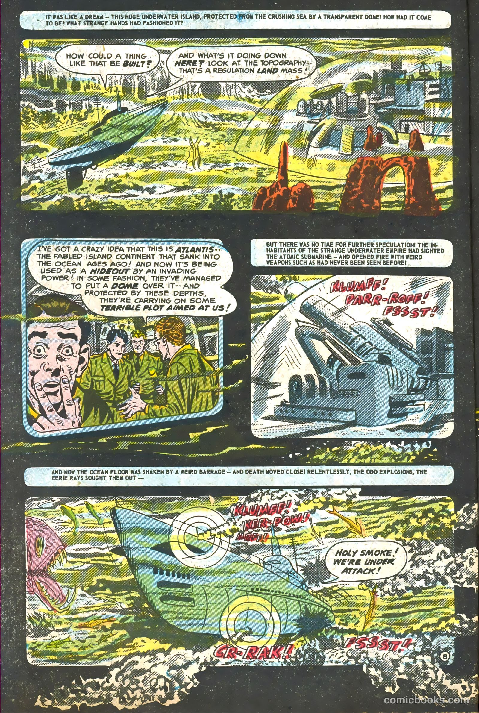 Commander Battle and the Atomic Sub #1 (1954) — page 10 of 36