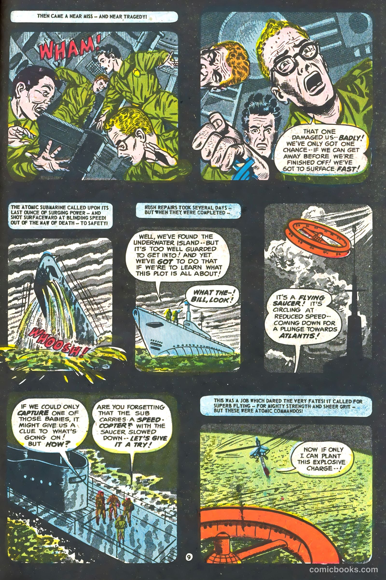Commander Battle and the Atomic Sub #1 (1954) — page 11 of 36