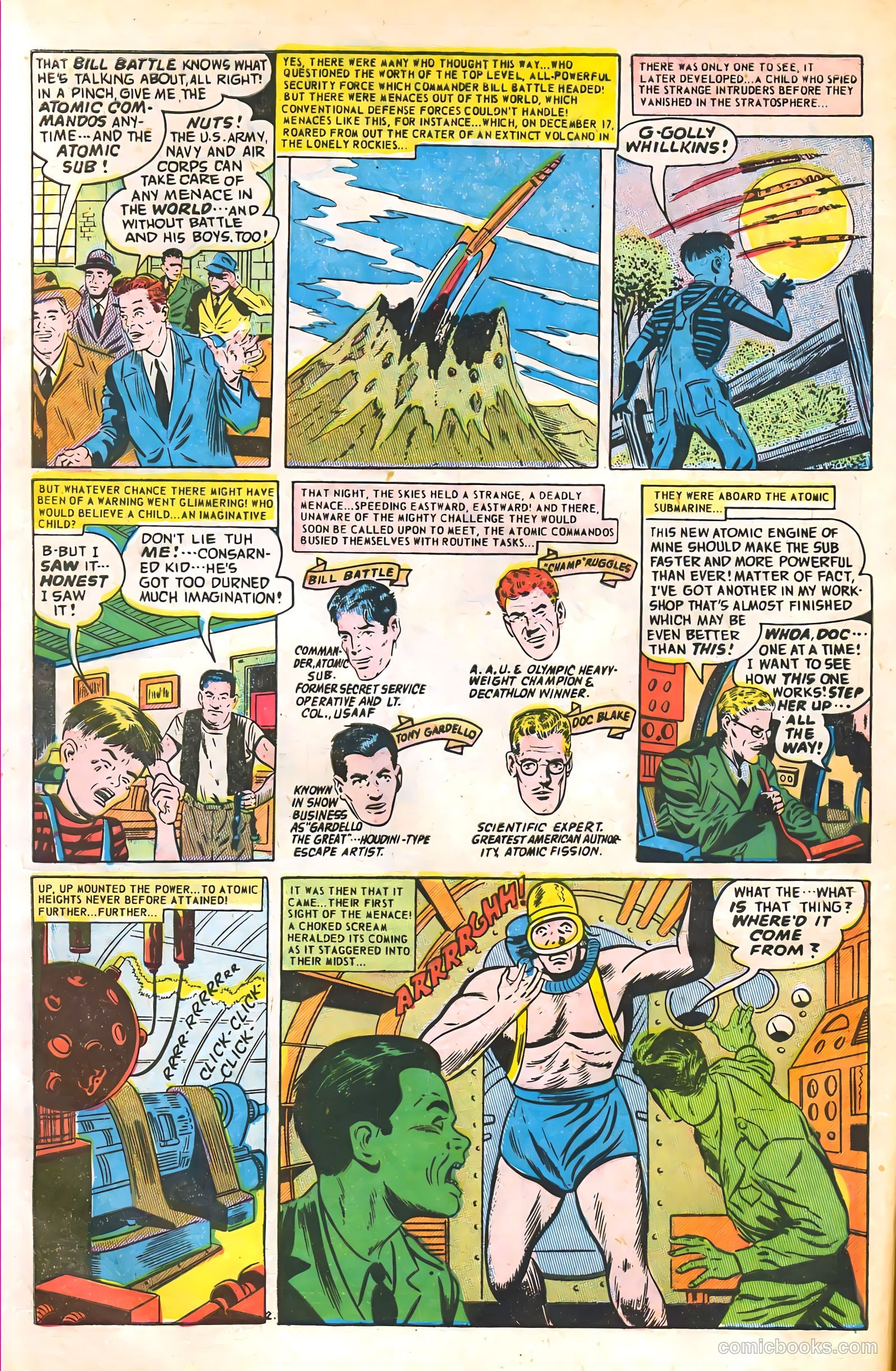 Commander Battle and the Atomic Sub #2 (1954) — page 4 of 36