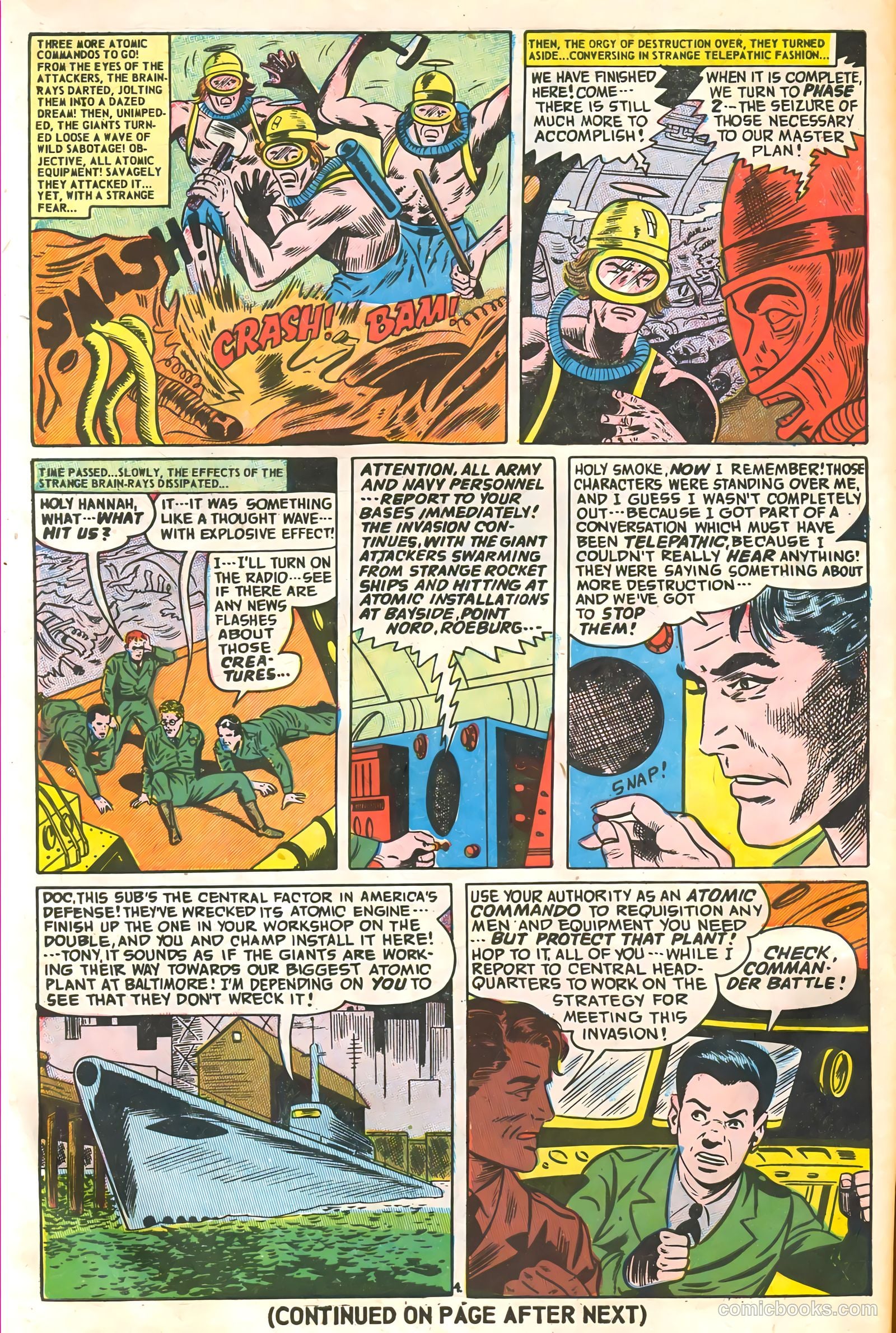 Commander Battle and the Atomic Sub #2 (1954) — page 6 of 36
