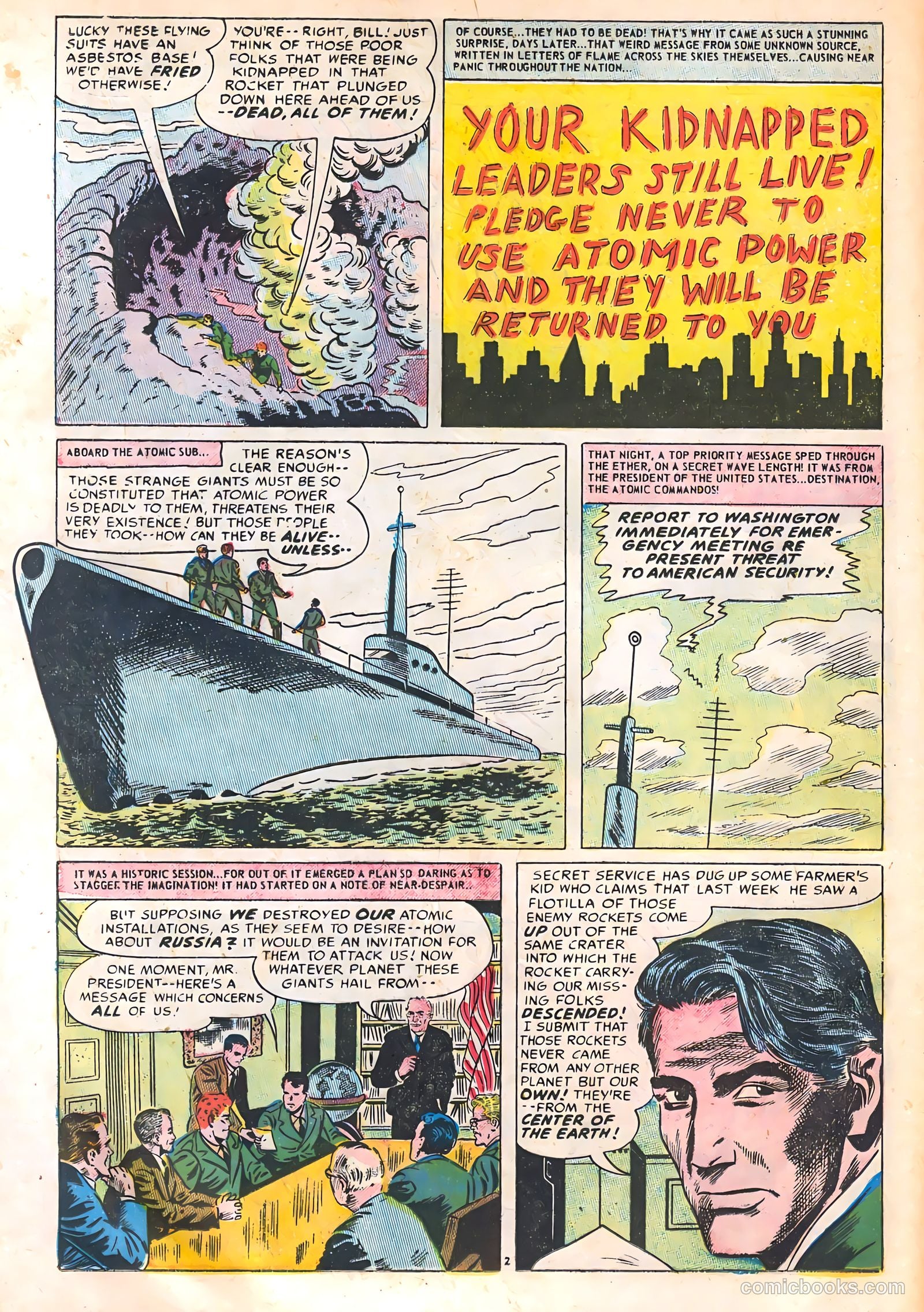 Commander Battle and the Atomic Sub #2 (1954) — page 16 of 36
