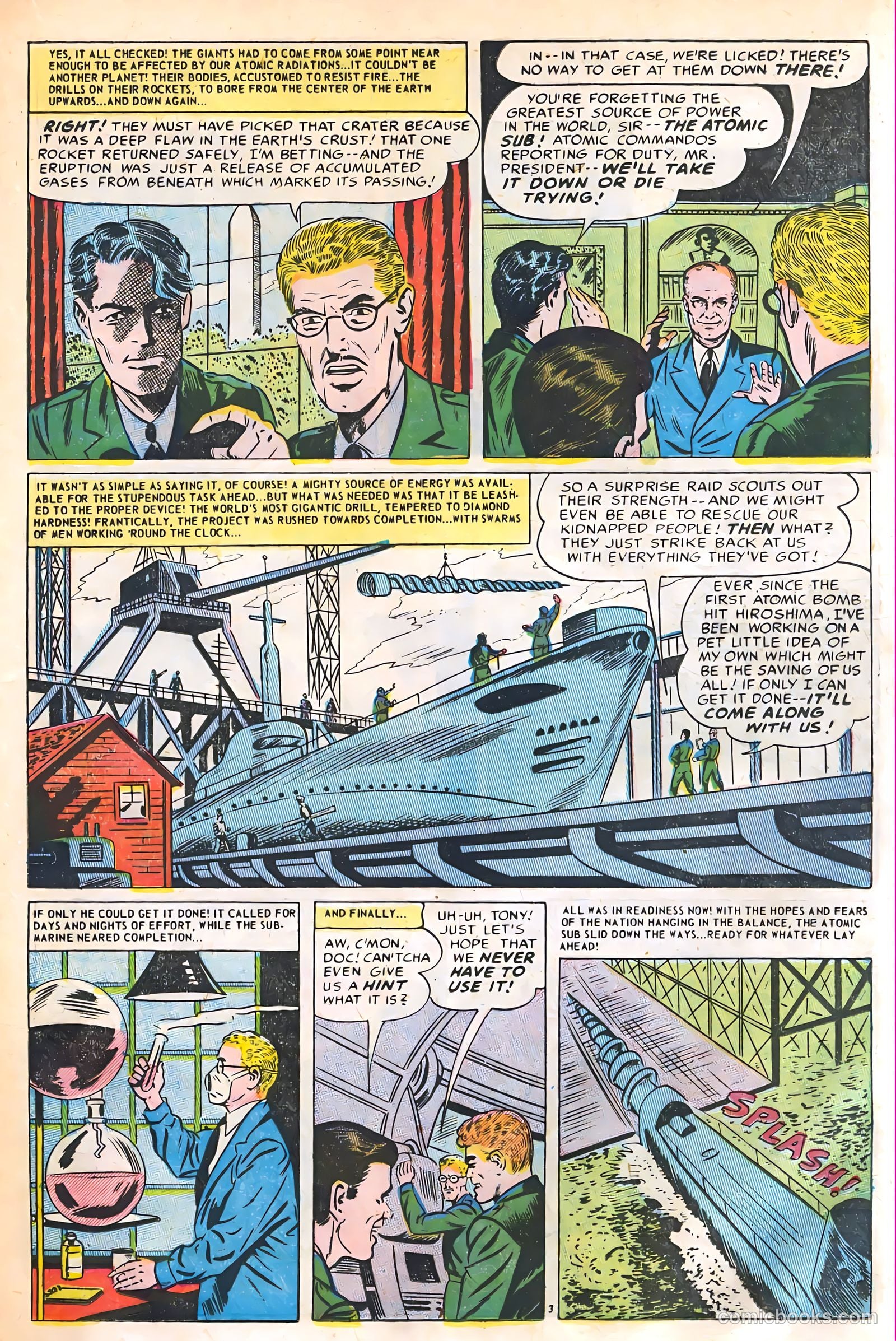 Commander Battle and the Atomic Sub #2 (1954) — page 17 of 36