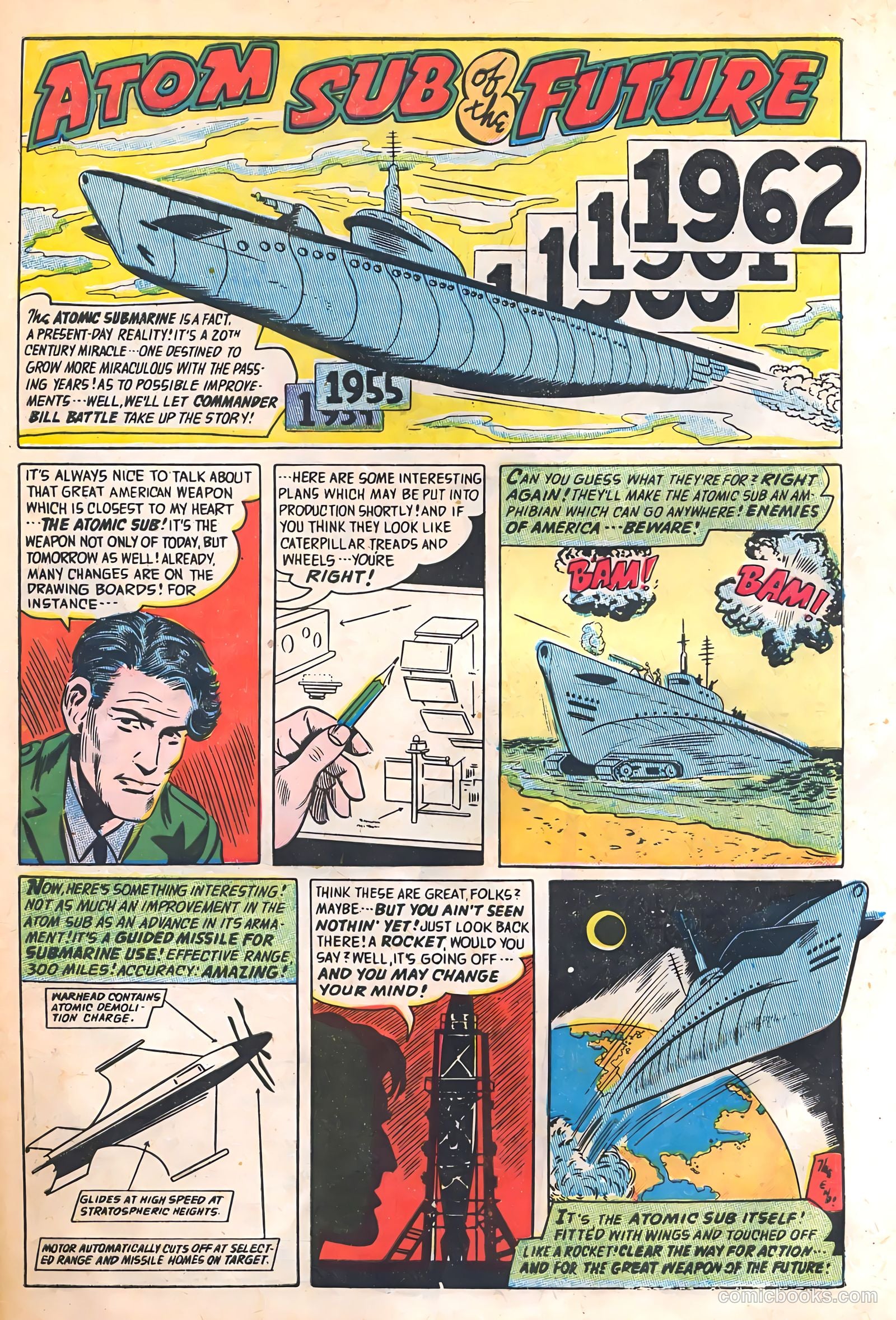 Commander Battle and the Atomic Sub #2 (1954) — page 33 of 36