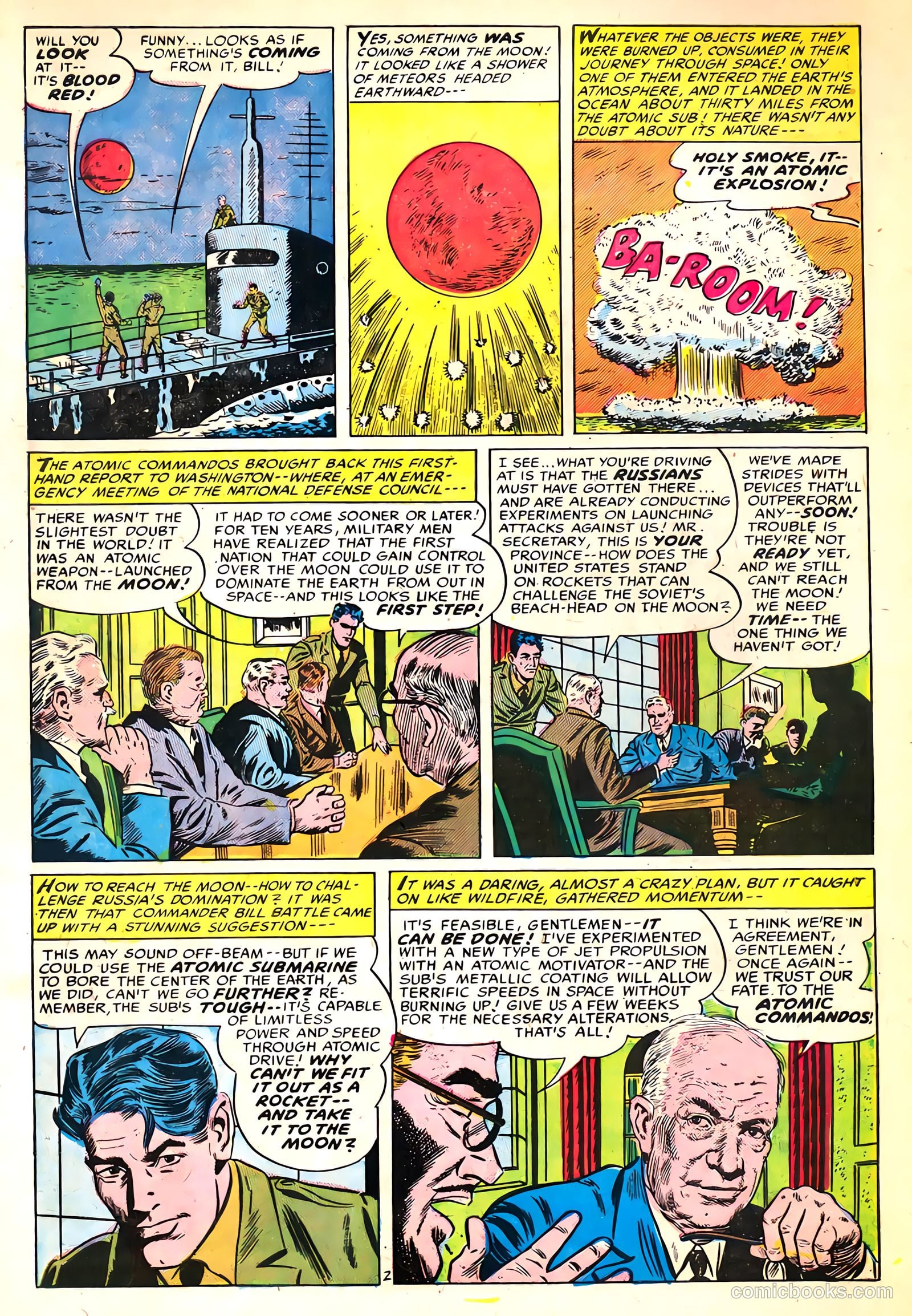 Commander Battle and the Atomic Sub #3 (1954) — page 4 of 36
