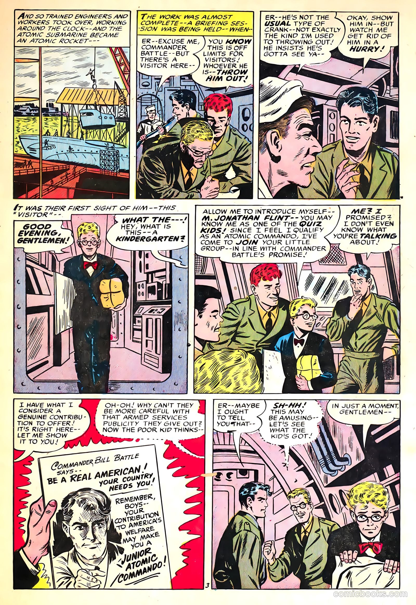 Commander Battle and the Atomic Sub #3 (1954) — page 5 of 36