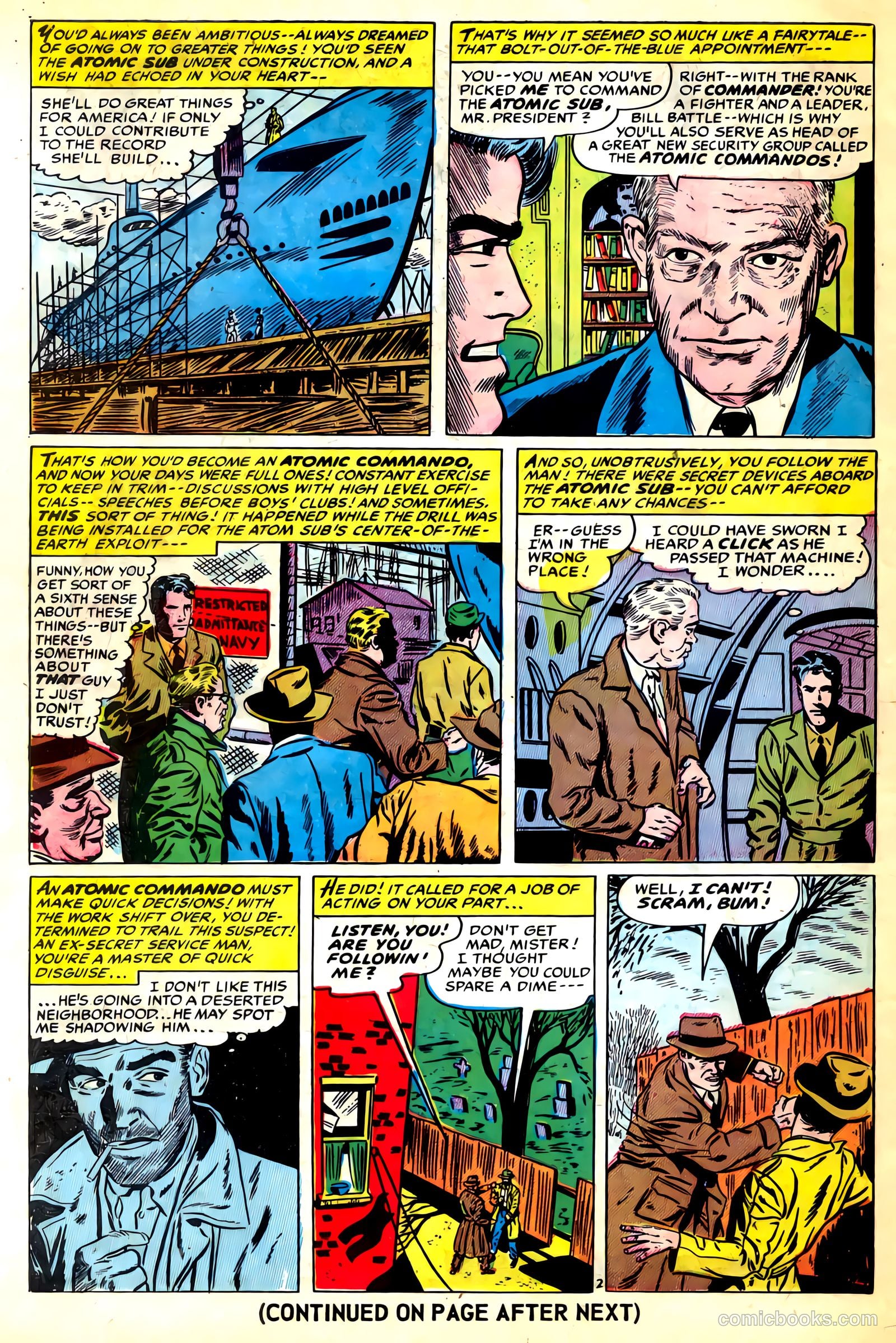 Commander Battle and the Atomic Sub #3 (1954) — page 28 of 36