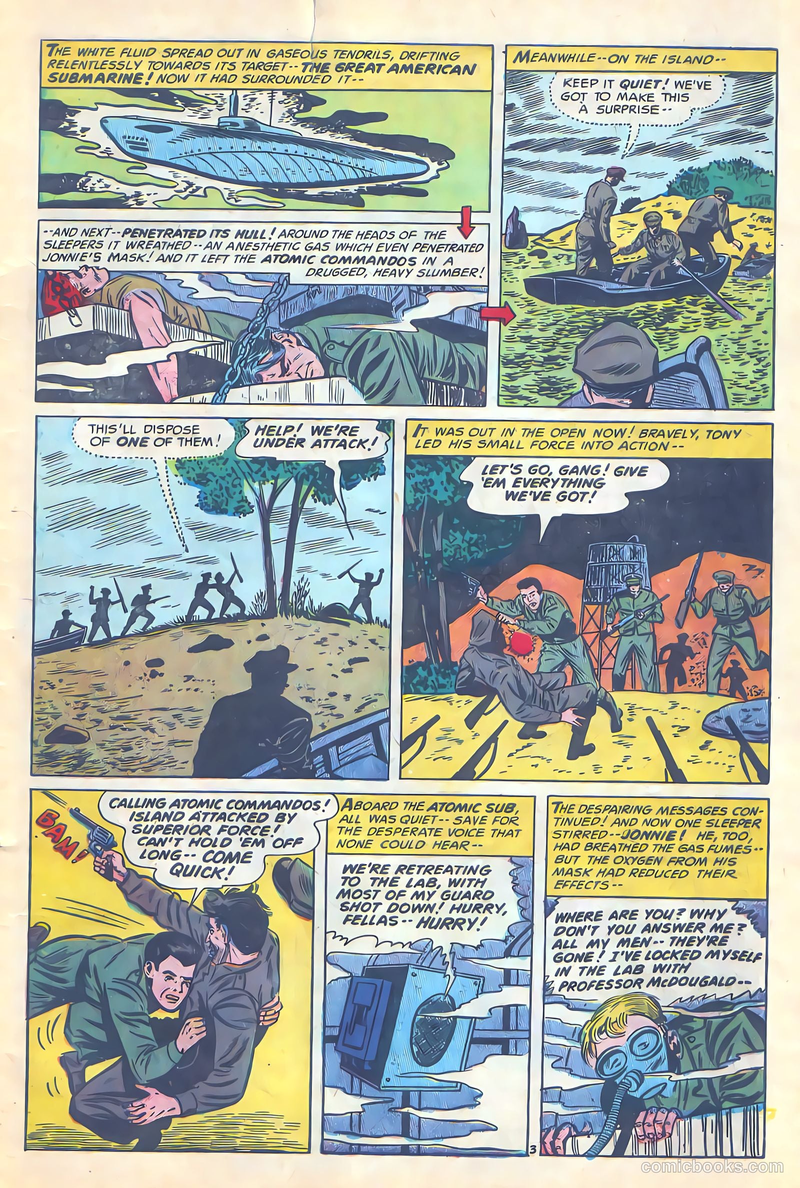 Commander Battle and the Atomic Sub #4 (1955) — page 5 of 36