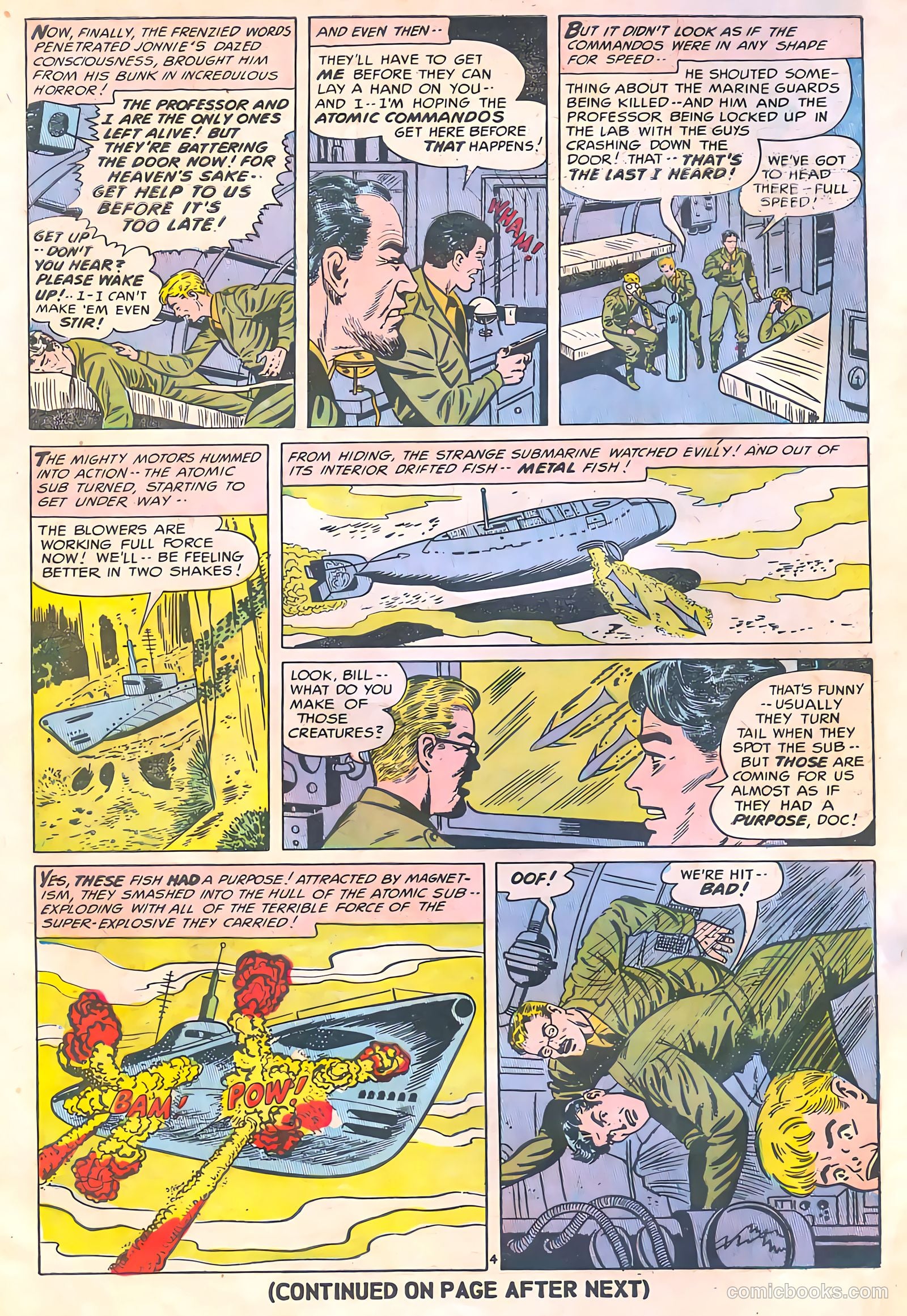 Commander Battle and the Atomic Sub #4 (1955) — page 6 of 36