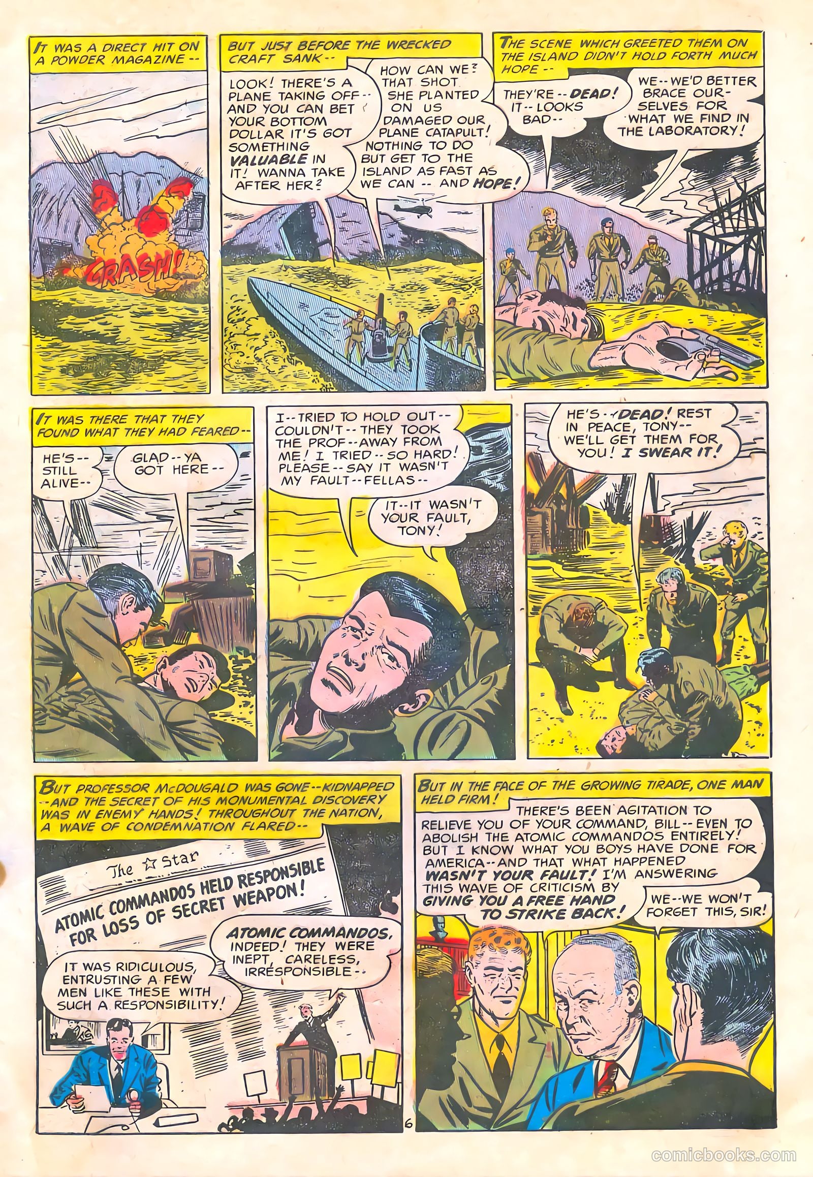 Commander Battle and the Atomic Sub #4 (1955) — page 9 of 36