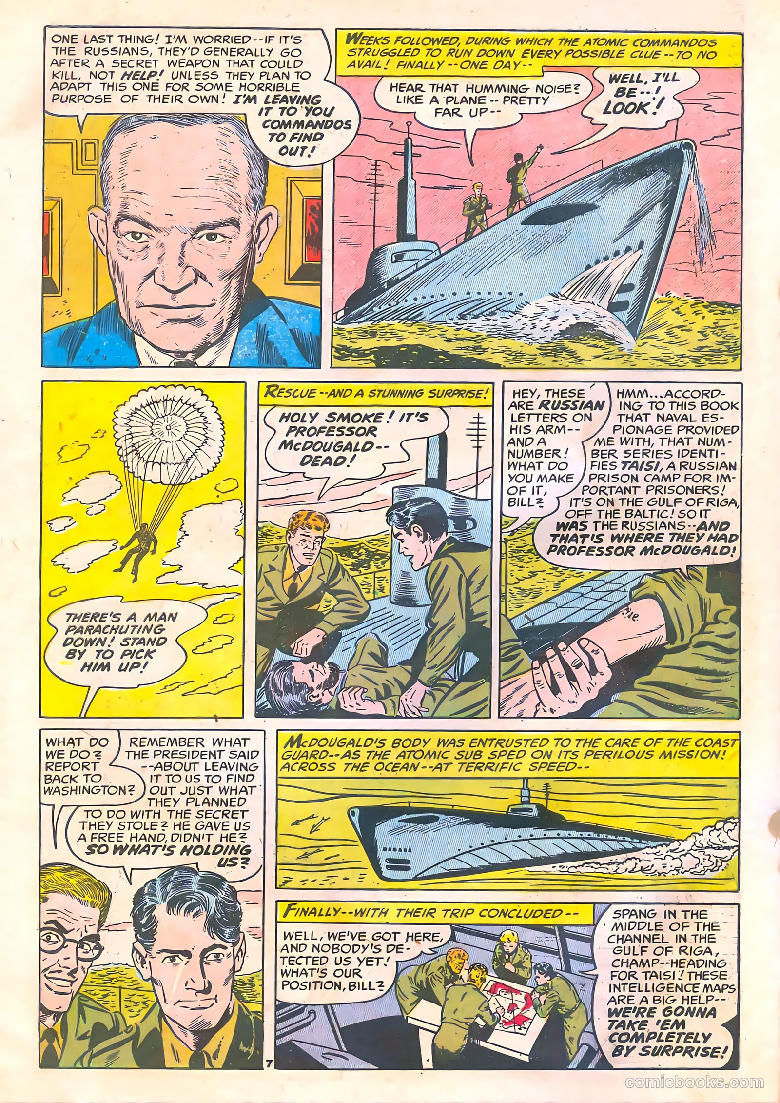 Commander Battle and the Atomic Sub #4 (1955) — page 10 of 36