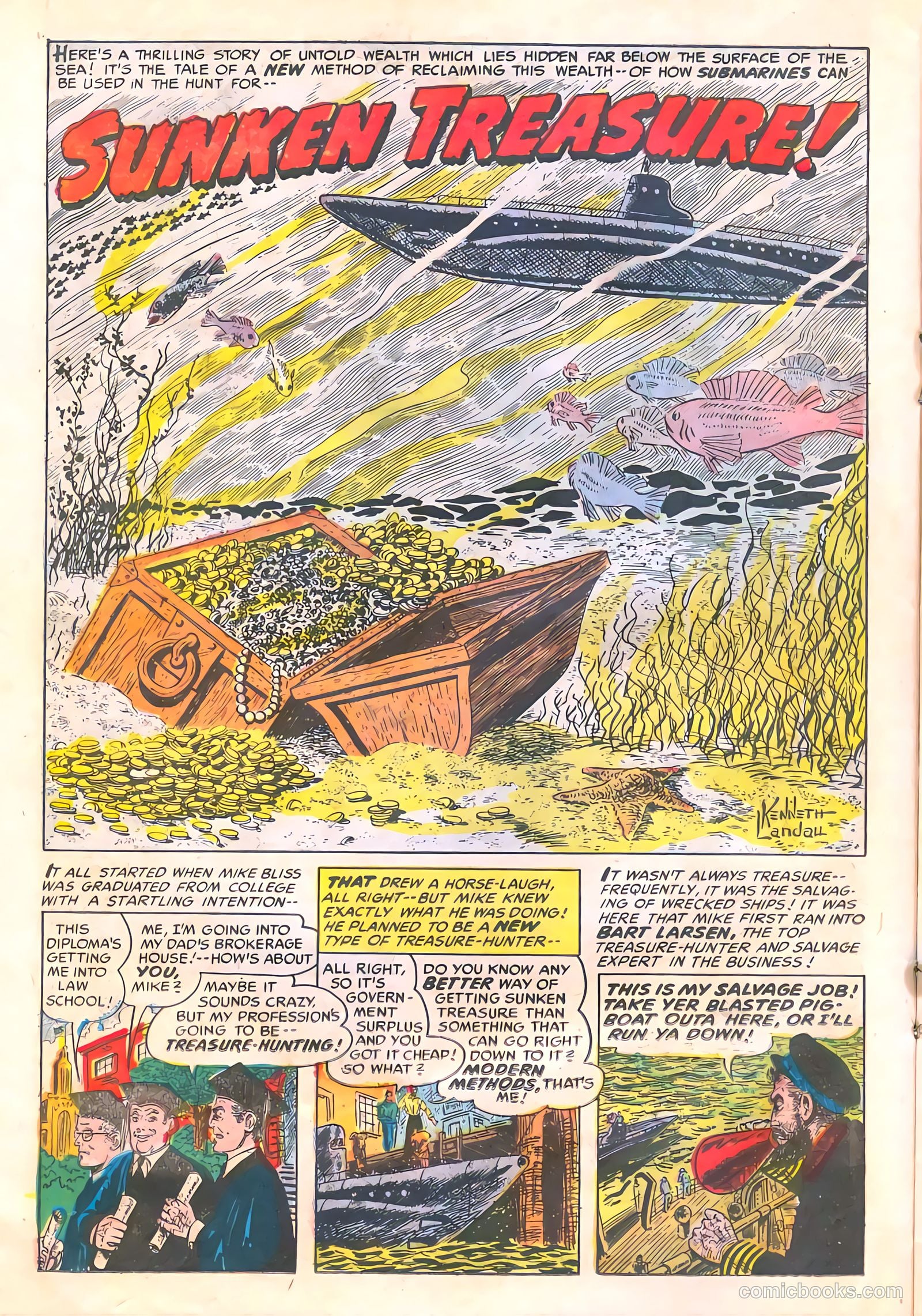 Commander Battle and the Atomic Sub #4 (1955) — page 14 of 36