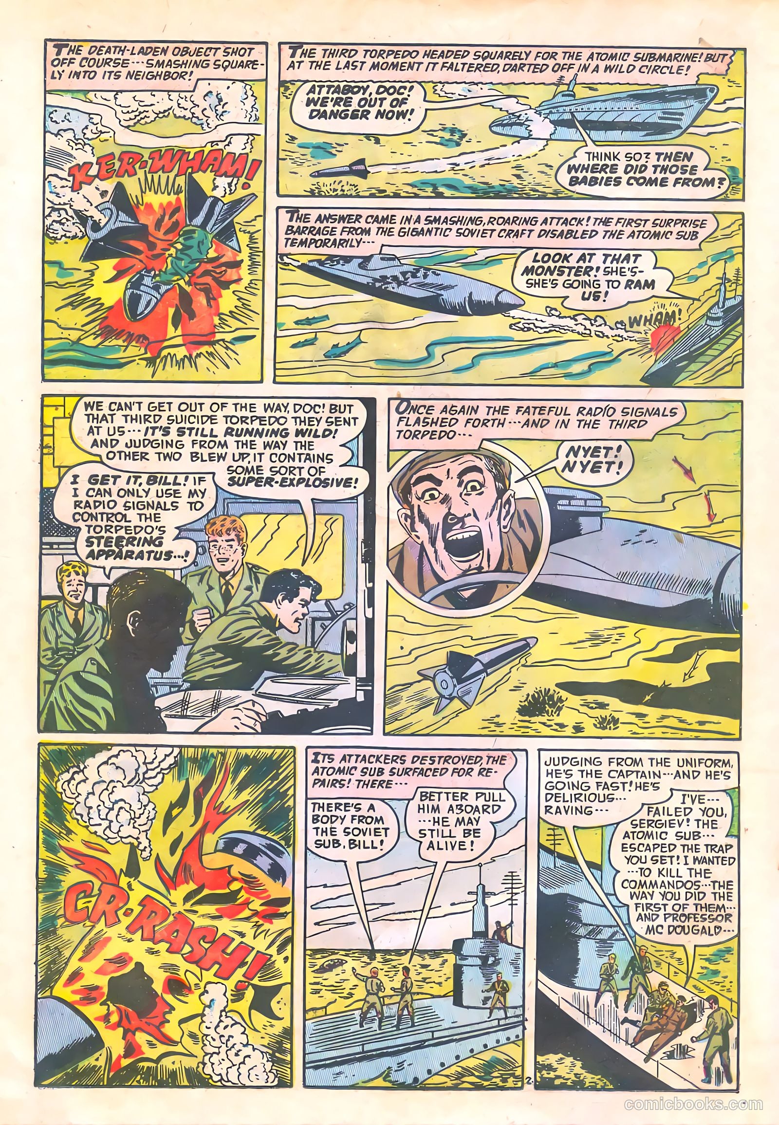 Commander Battle and the Atomic Sub #4 (1955) — page 18 of 36