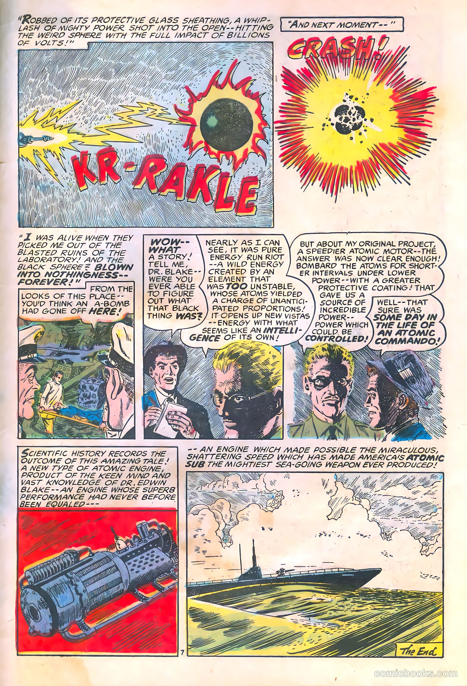Commander Battle and the Atomic Sub #4 (1955) — page 33 of 36