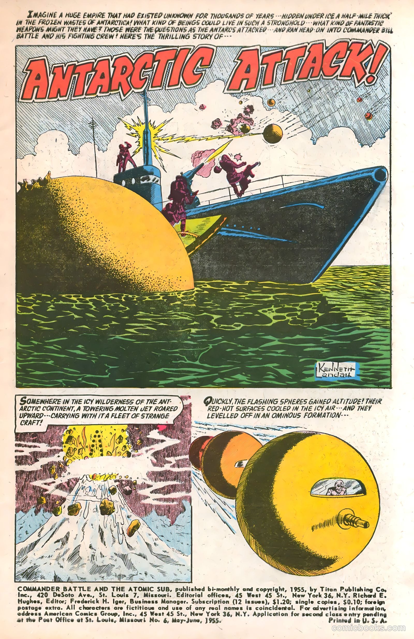Commander Battle and the Atomic Sub #6 (1955) — page 3 of 36