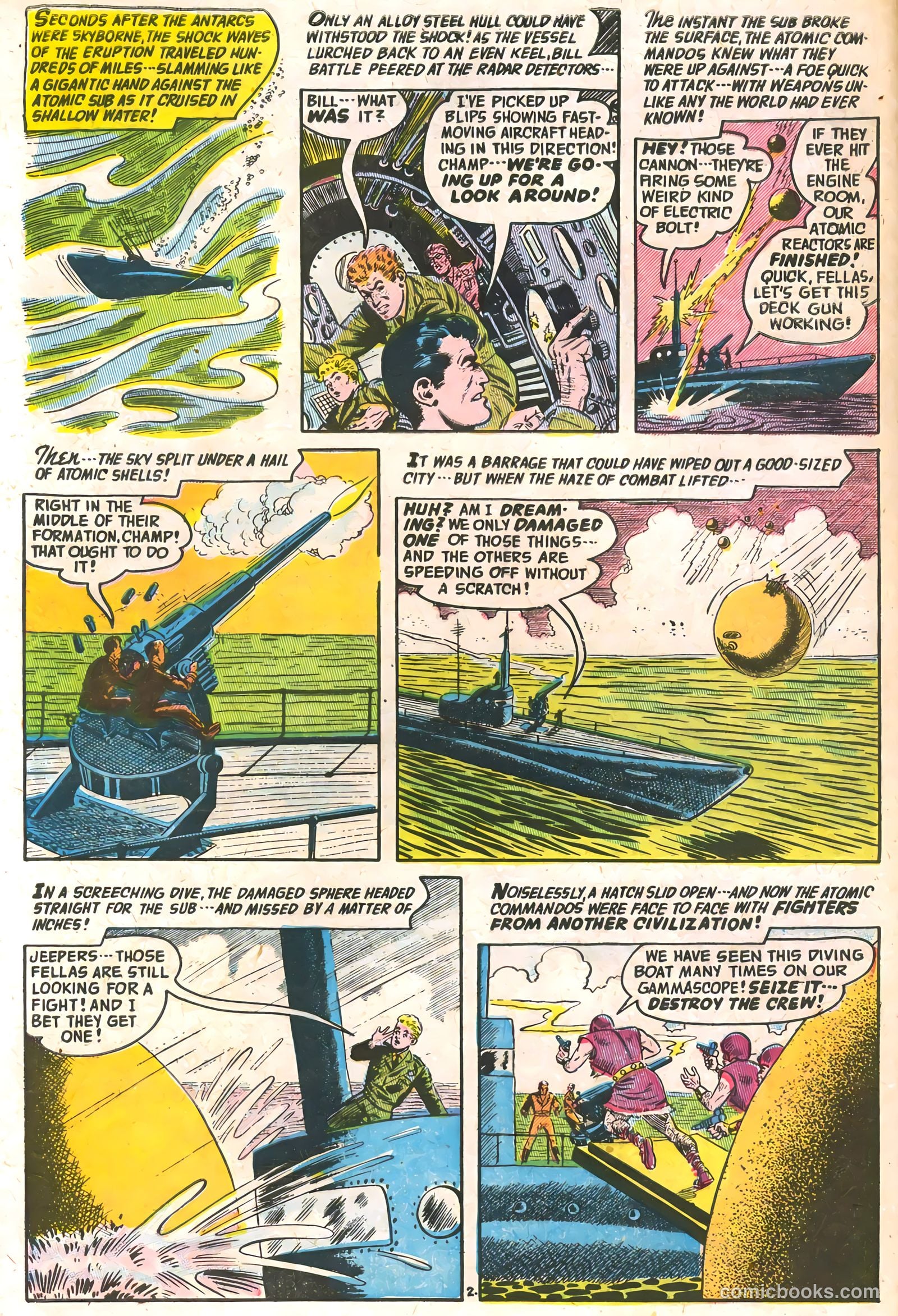 Commander Battle and the Atomic Sub #6 (1955) — page 4 of 36