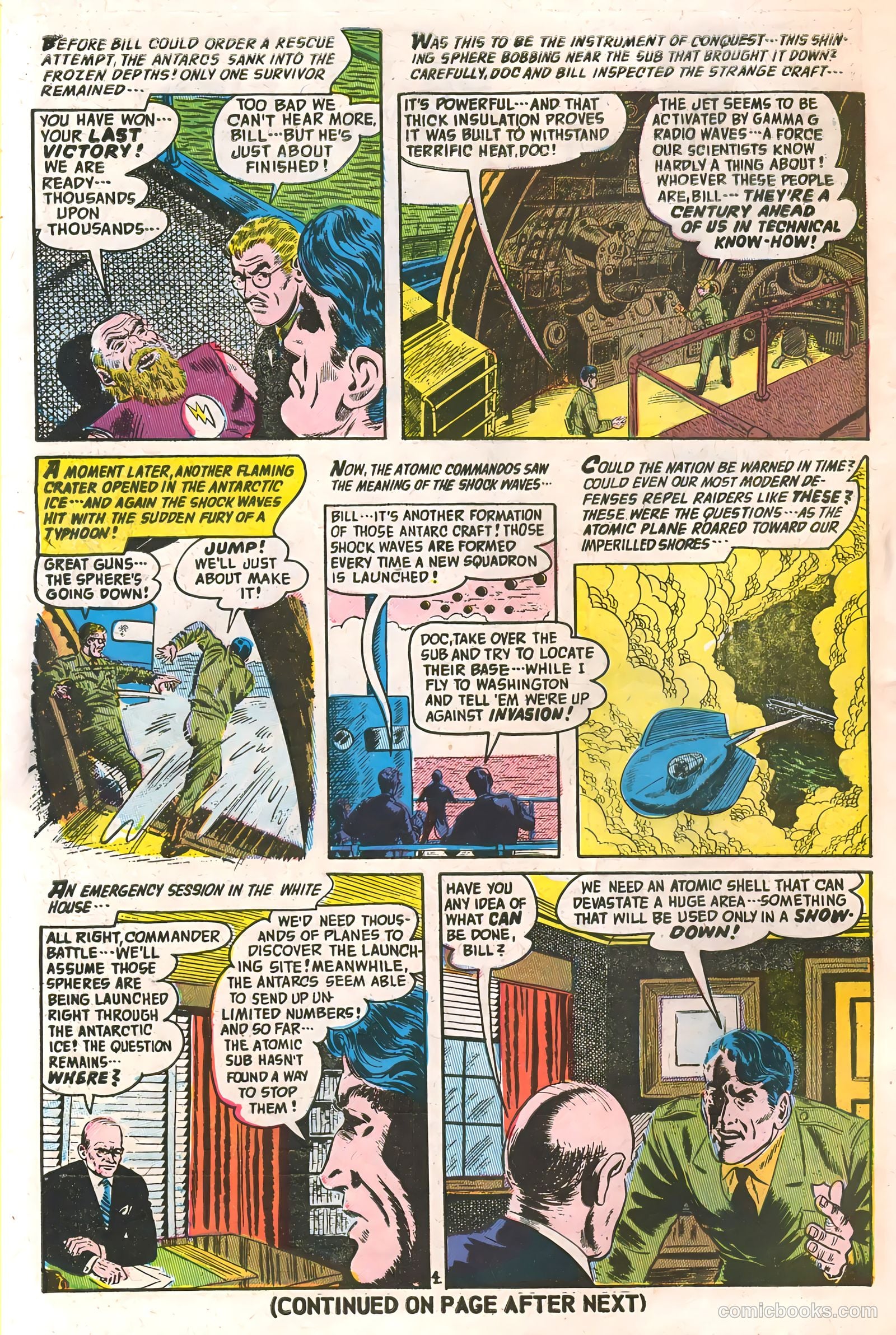 Commander Battle and the Atomic Sub #6 (1955) — page 6 of 36