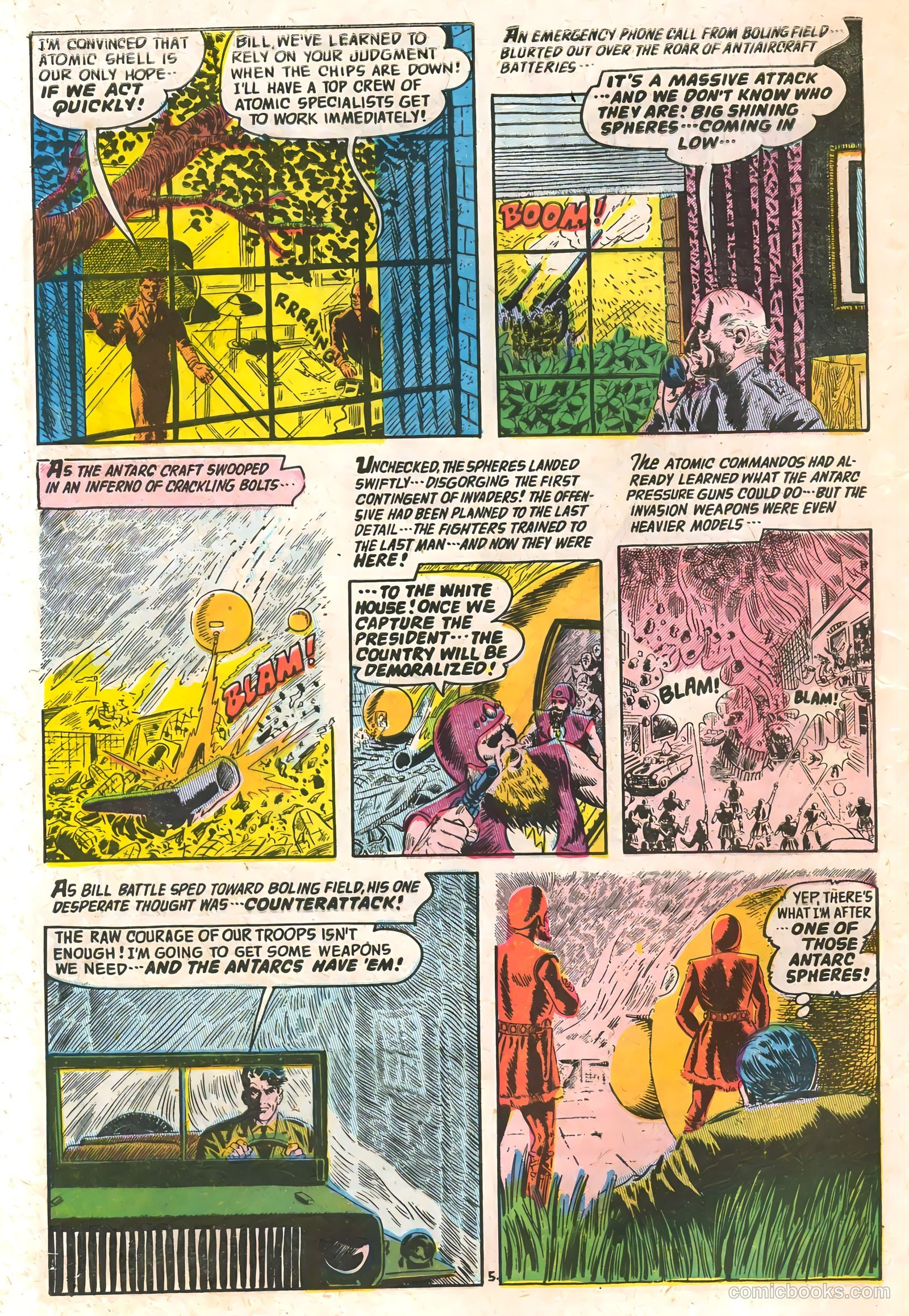 Commander Battle and the Atomic Sub #6 (1955) — page 8 of 36