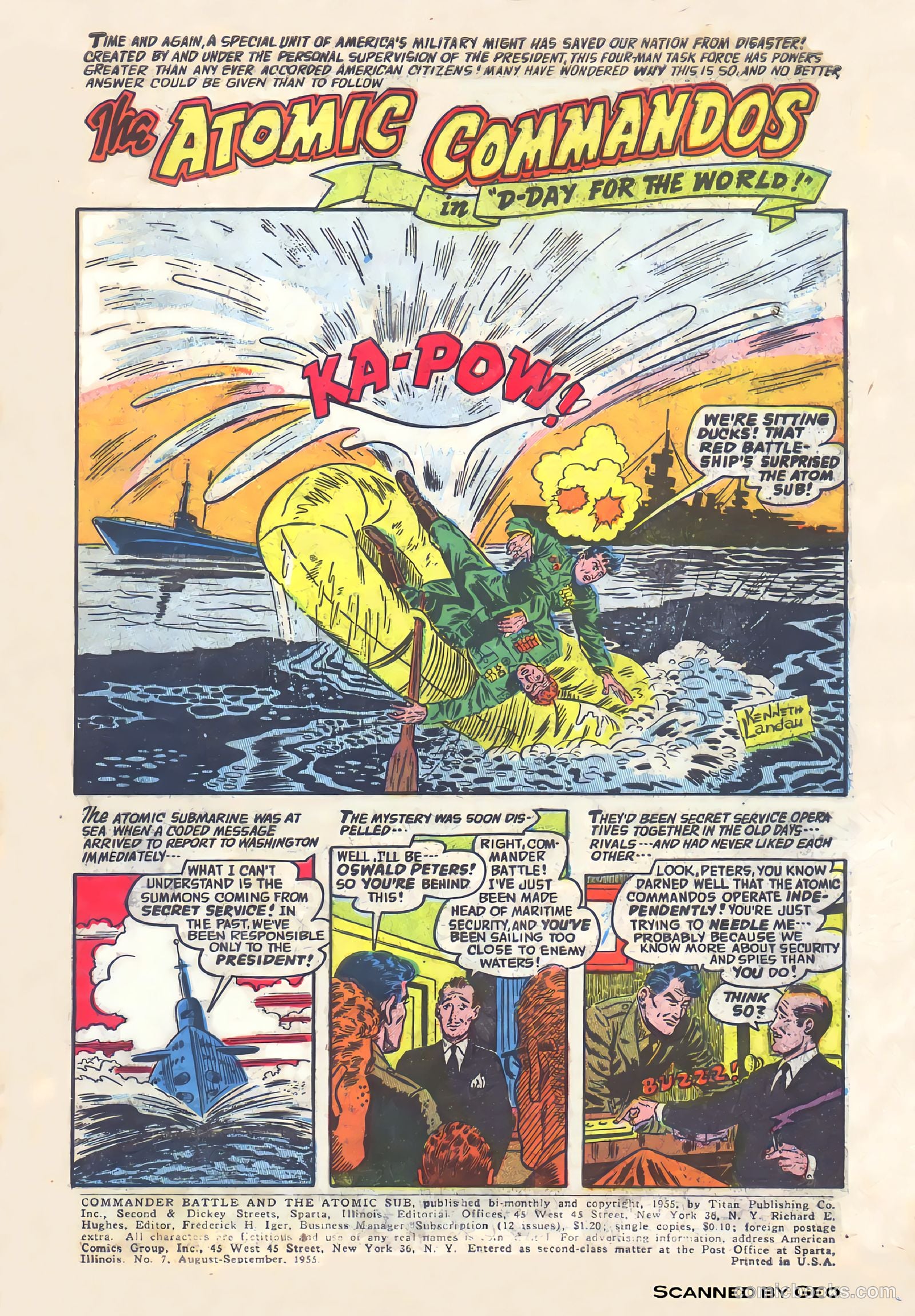 Commander Battle and the Atomic Sub #7 (1955) — page 3 of 36