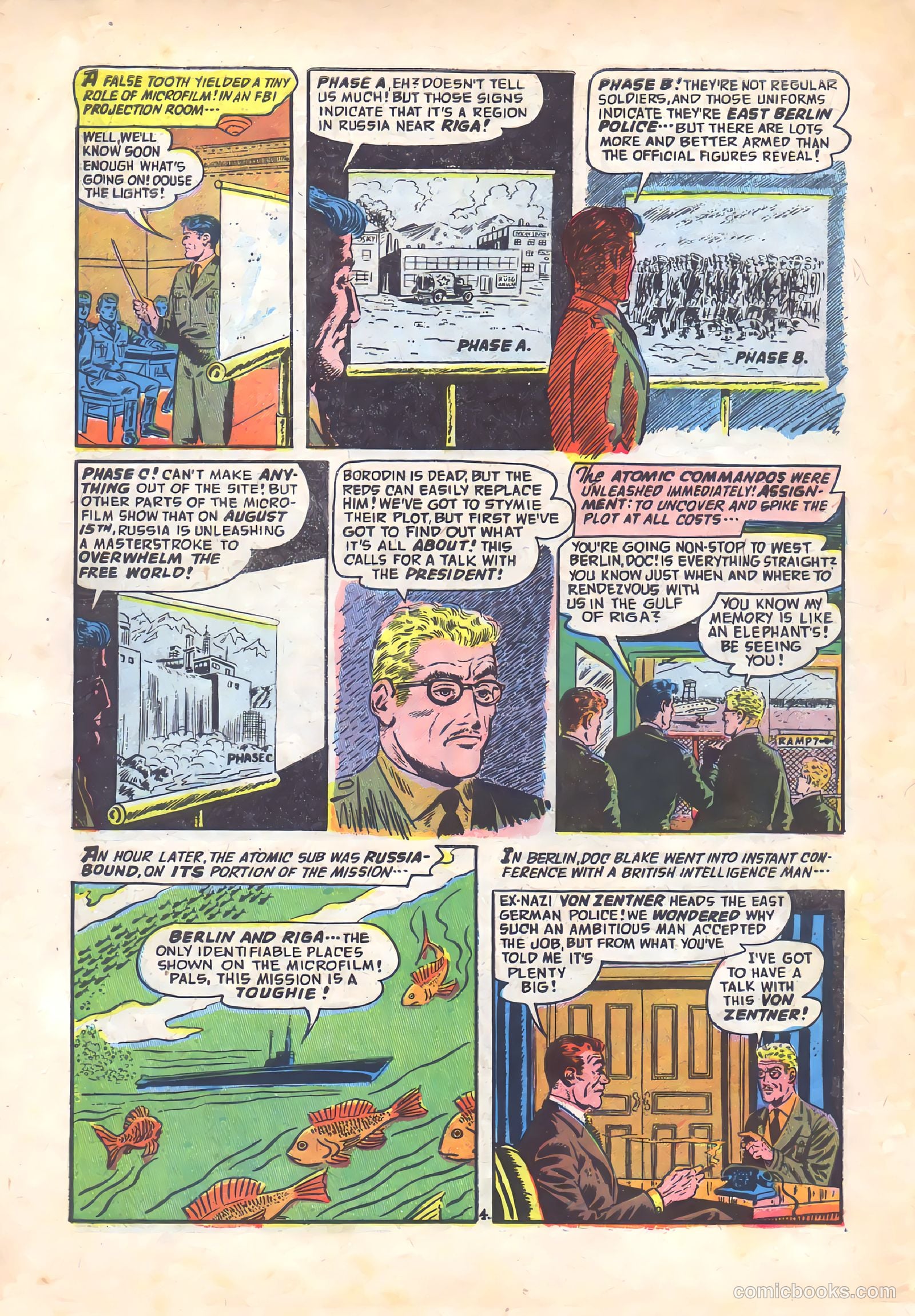Commander Battle and the Atomic Sub #7 (1955) — page 6 of 36