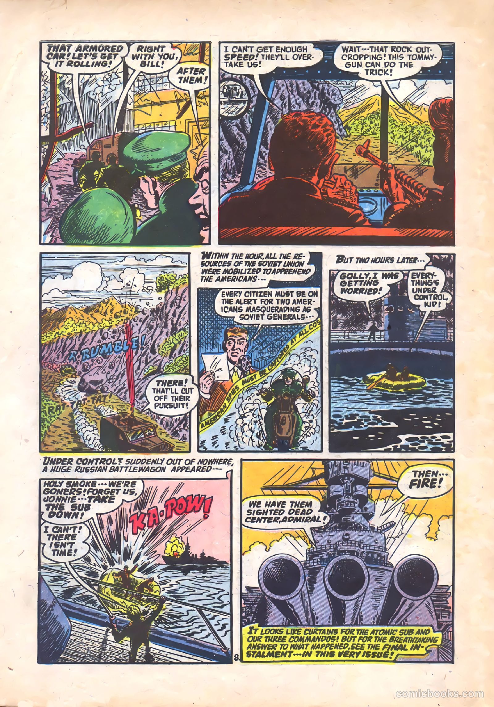 Commander Battle and the Atomic Sub #7 (1955) — page 10 of 36