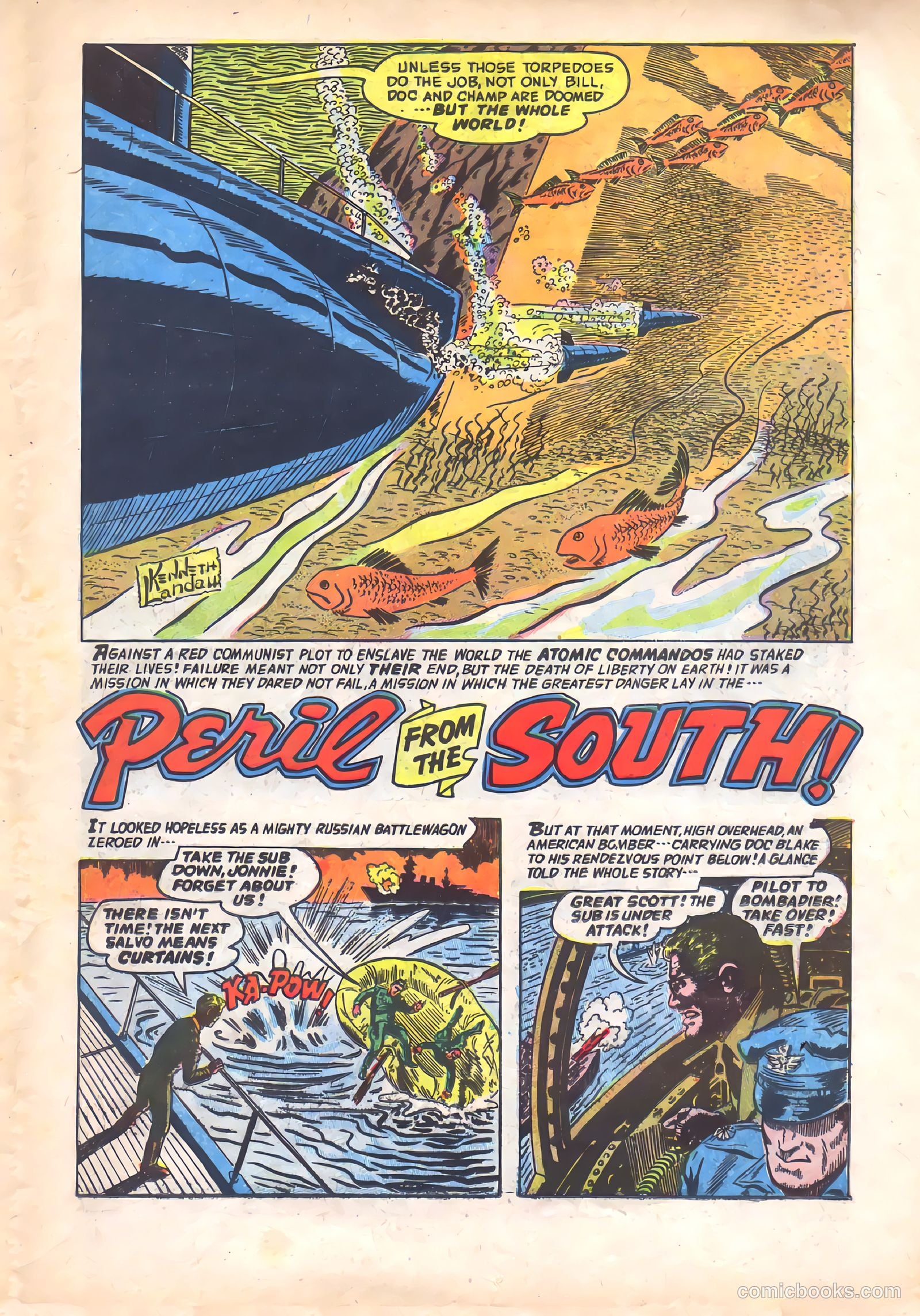 Commander Battle and the Atomic Sub #7 (1955) — page 15 of 36