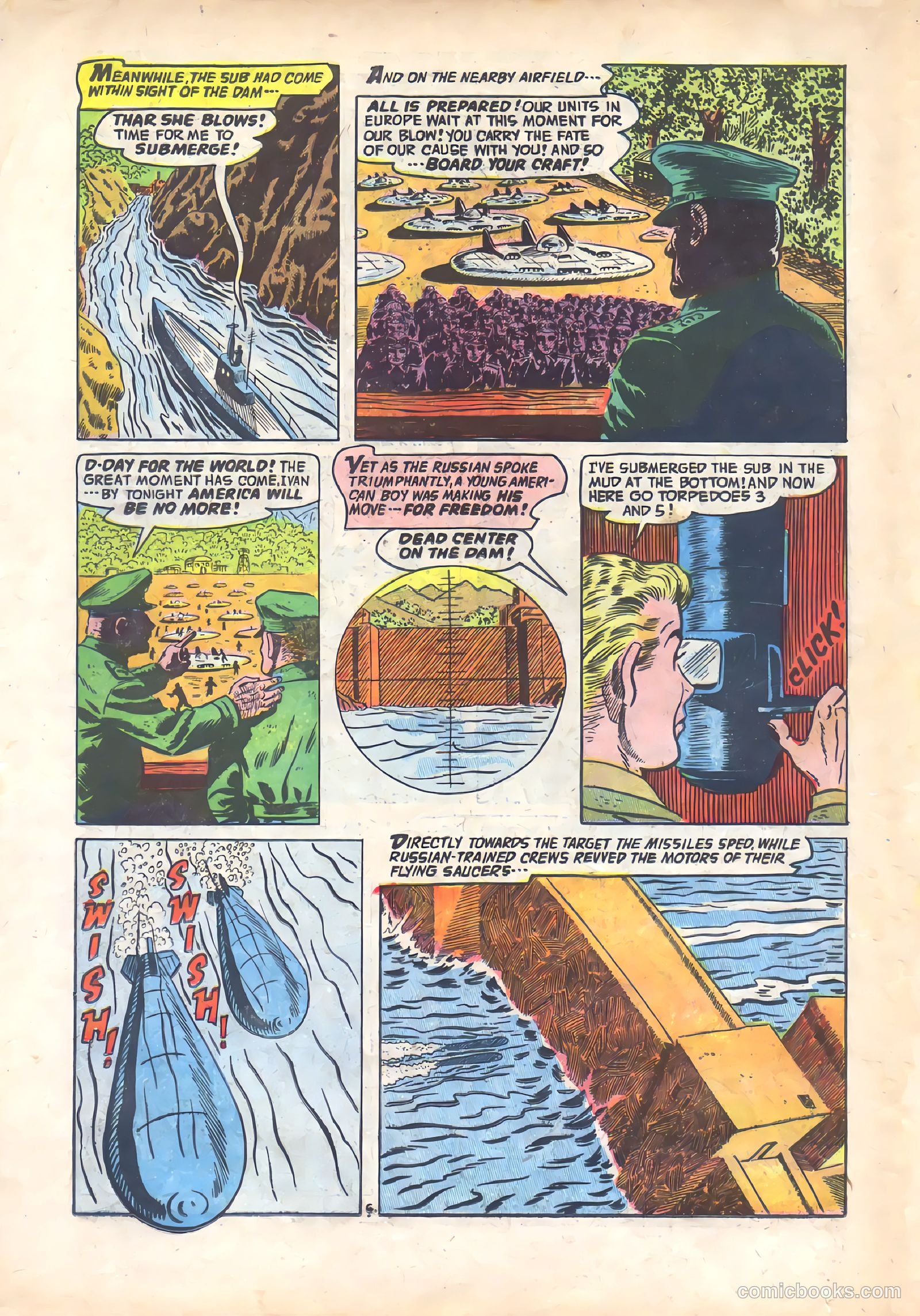 Commander Battle and the Atomic Sub #7 (1955) — page 22 of 36