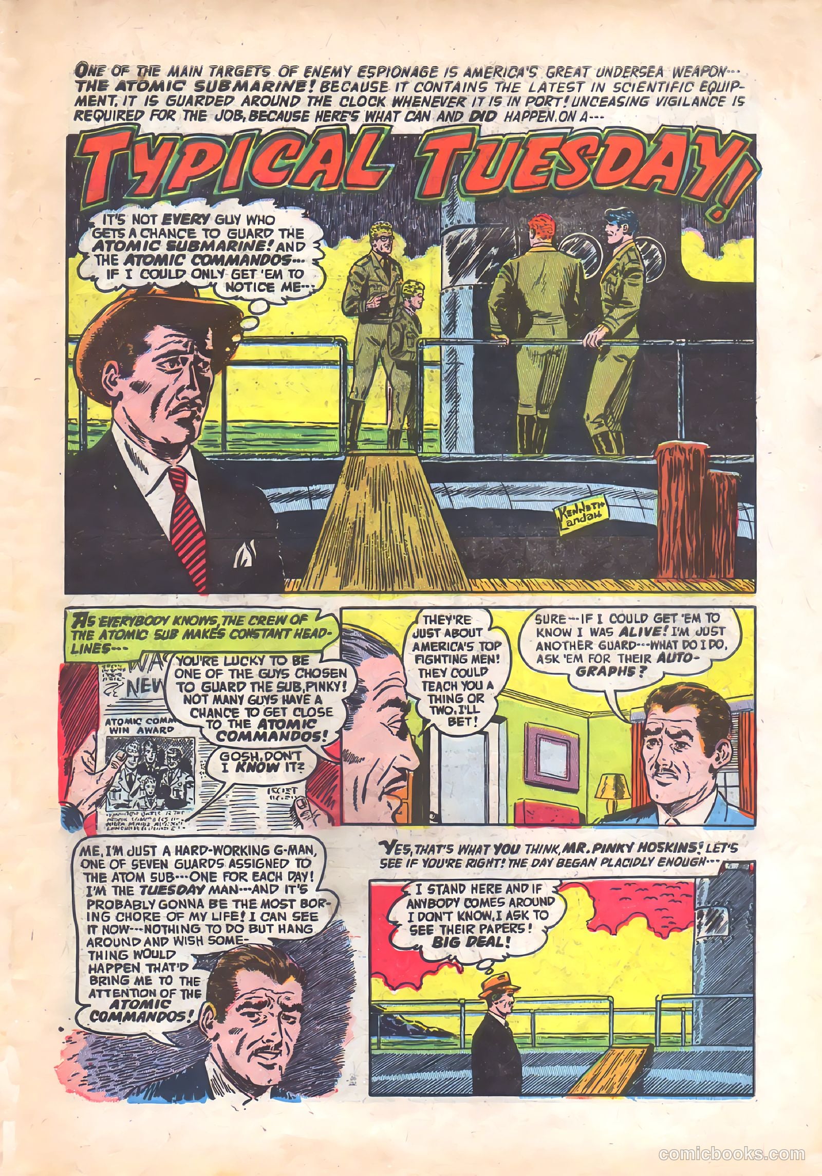 Commander Battle and the Atomic Sub #7 (1955) — page 27 of 36