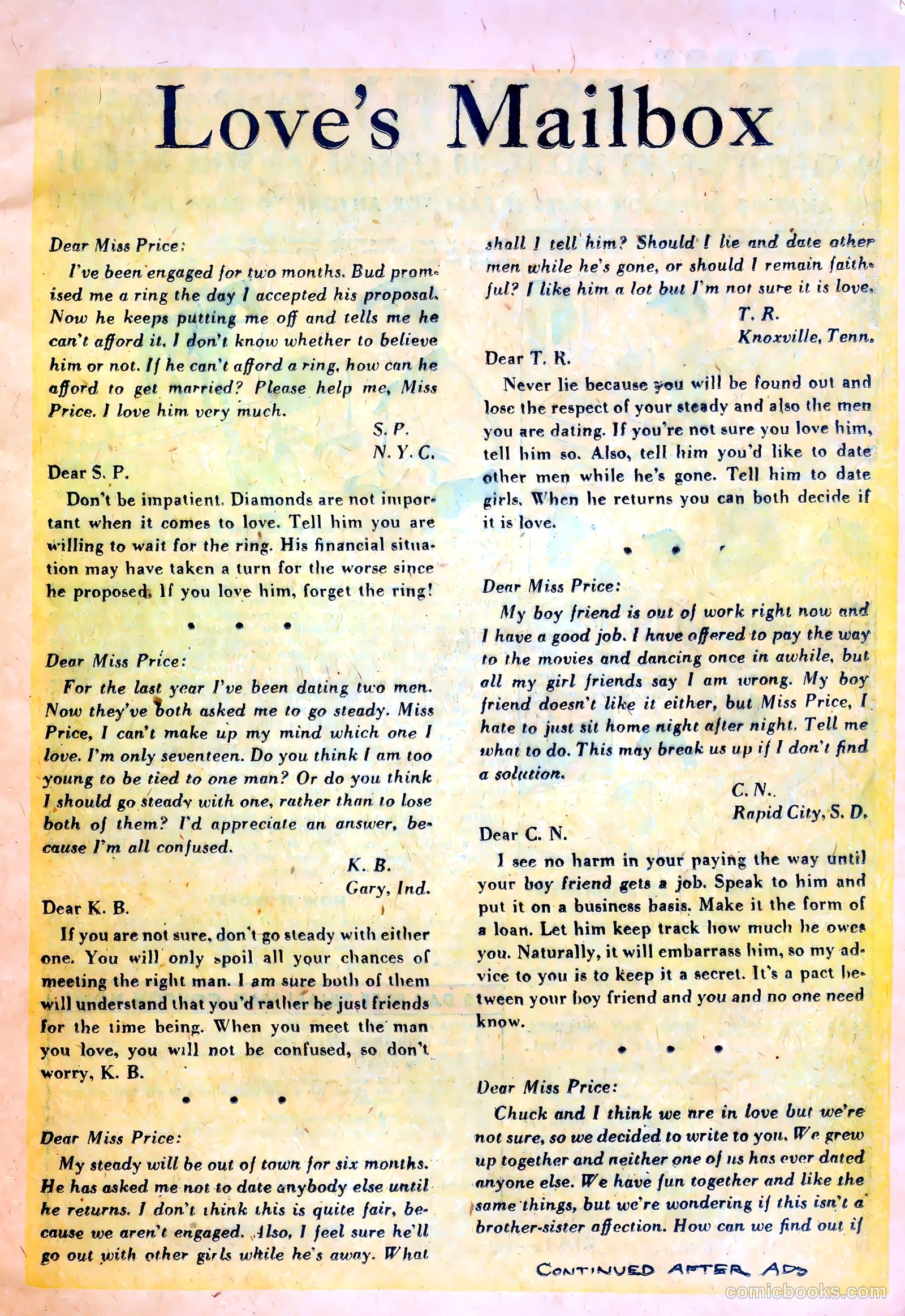 Confessions of Love #13 (1952) — page 9 of 36