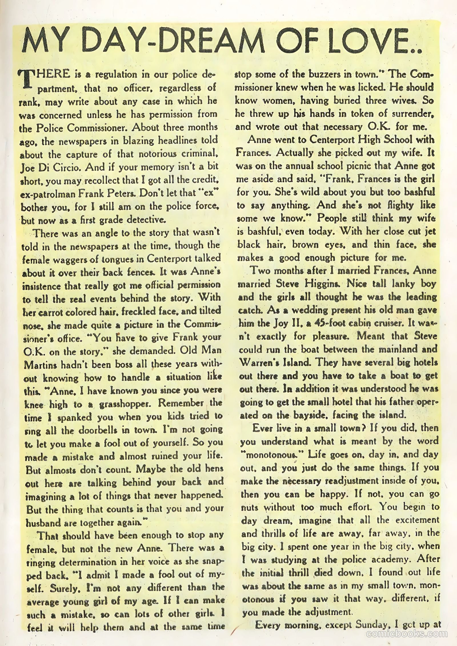 Confessions of Love #14 (1953) — page 21 of 36