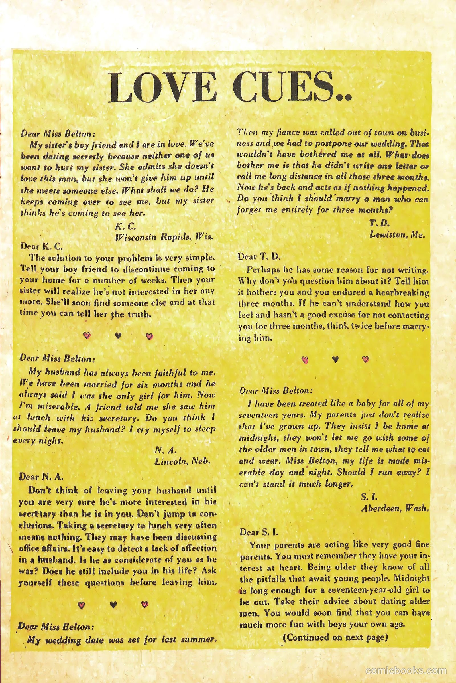 Confessions of Love #5 (1953) — page 9 of 36