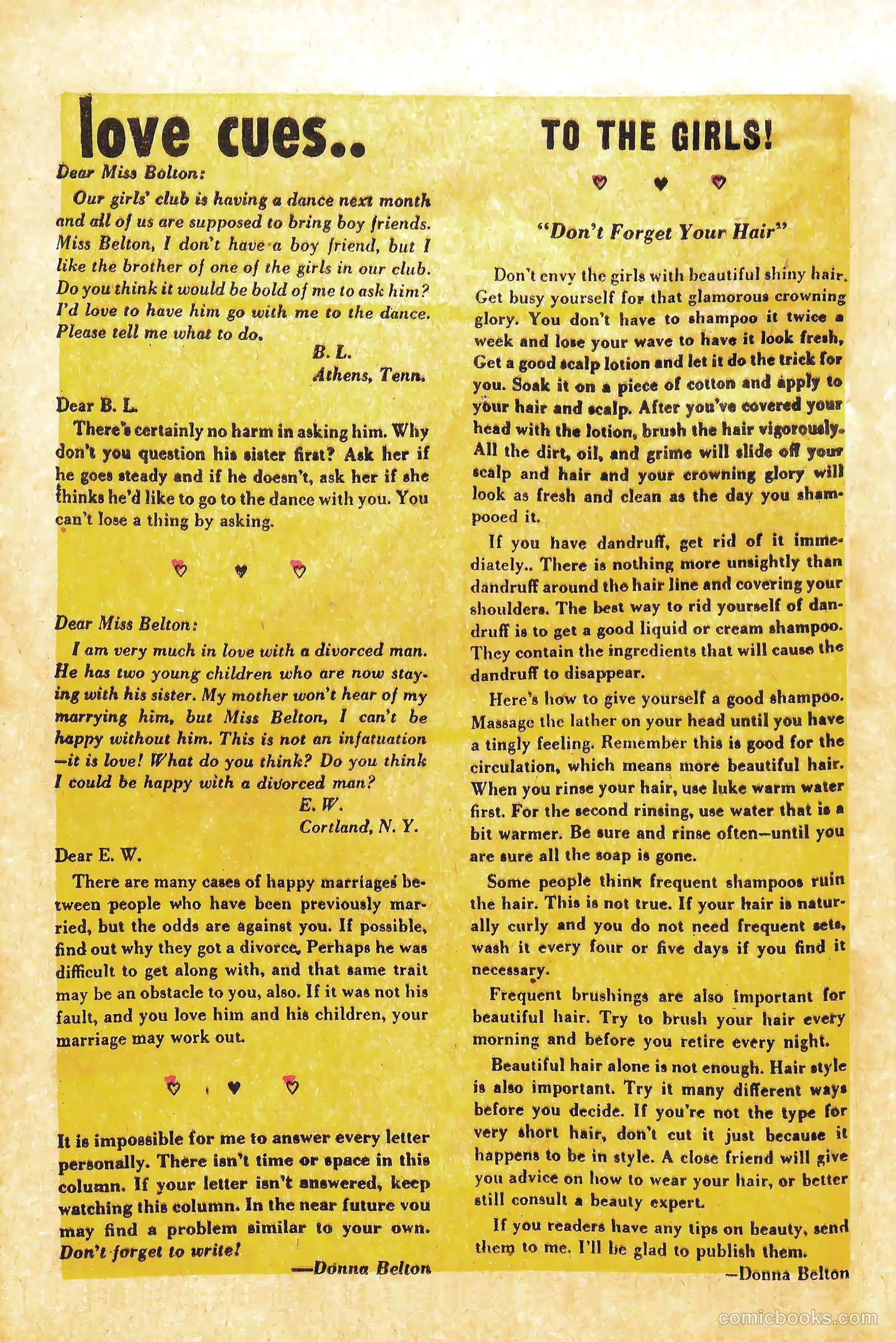 Confessions of Love #5 (1953) — page 12 of 36