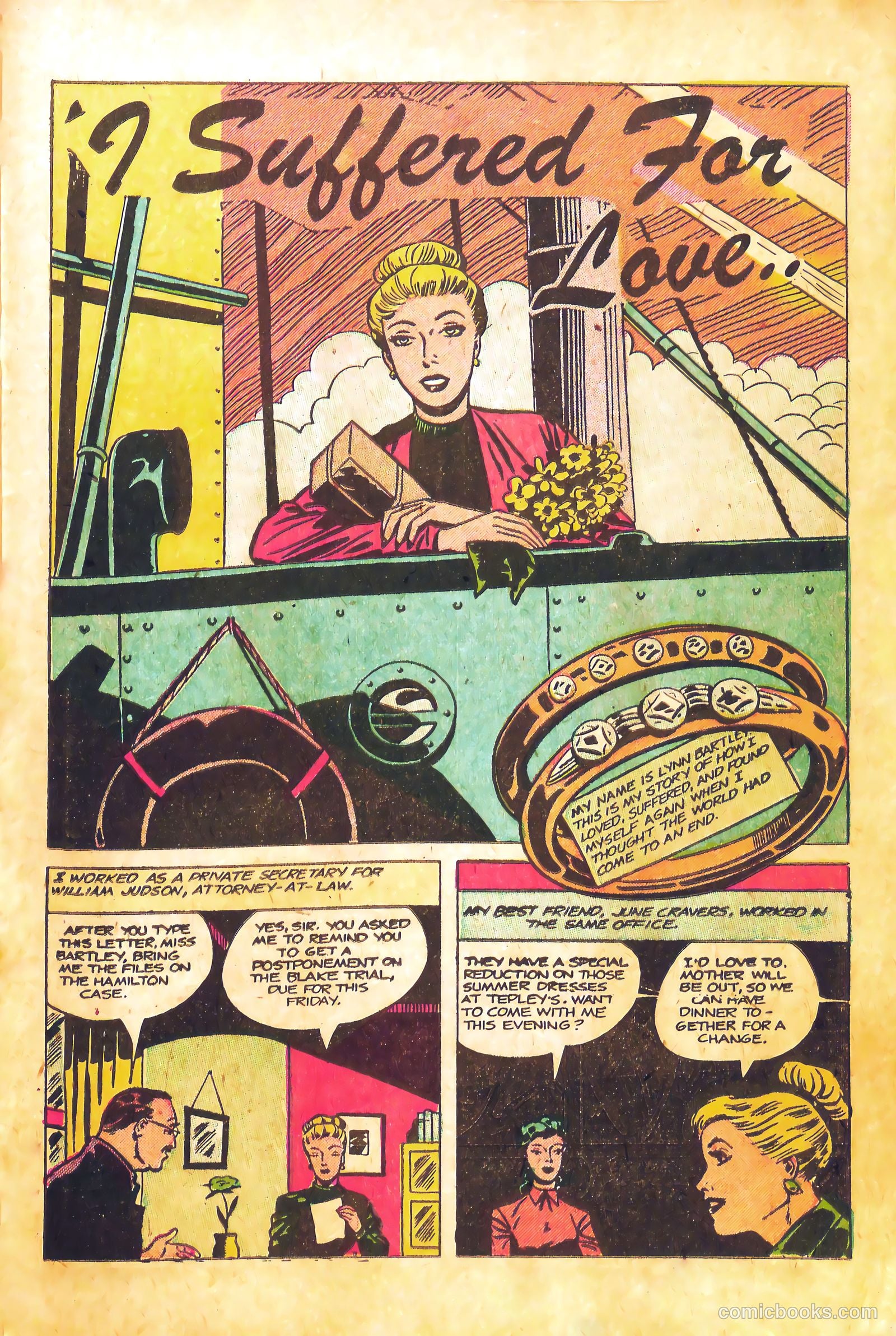 Confessions of Love #6 (1953) — page 23 of 36