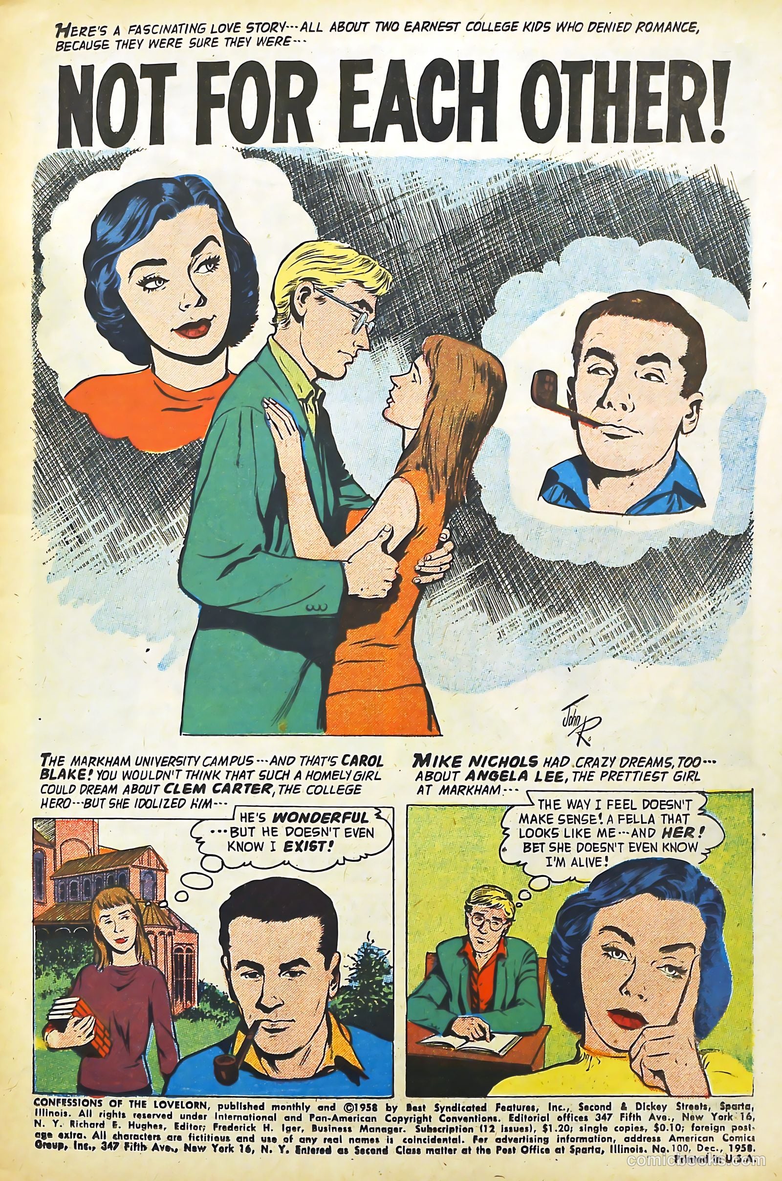 Confessions of the Lovelorn #100 (1958) — page 3 of 36