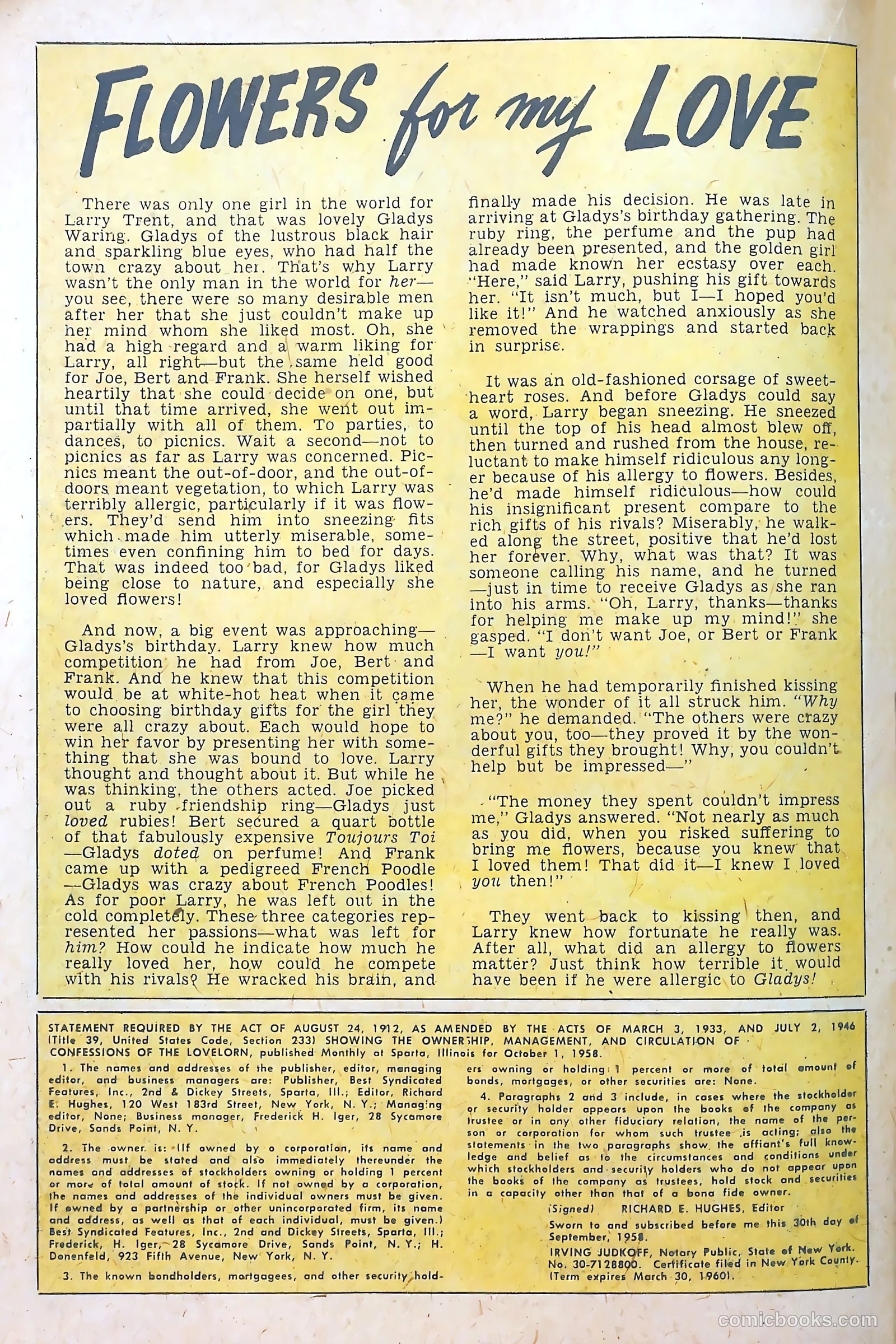 Confessions of the Lovelorn #103 (1959) — page 14 of 36