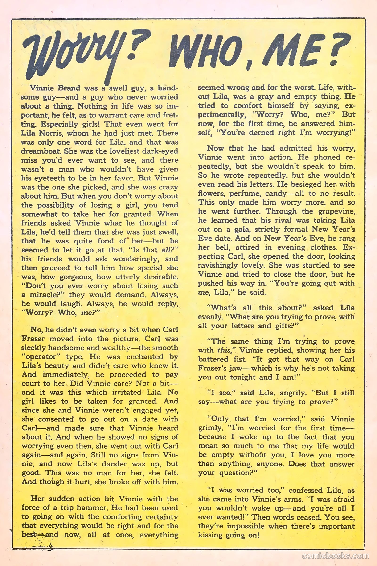 Confessions of the Lovelorn #114 (1960) — page 26 of 36