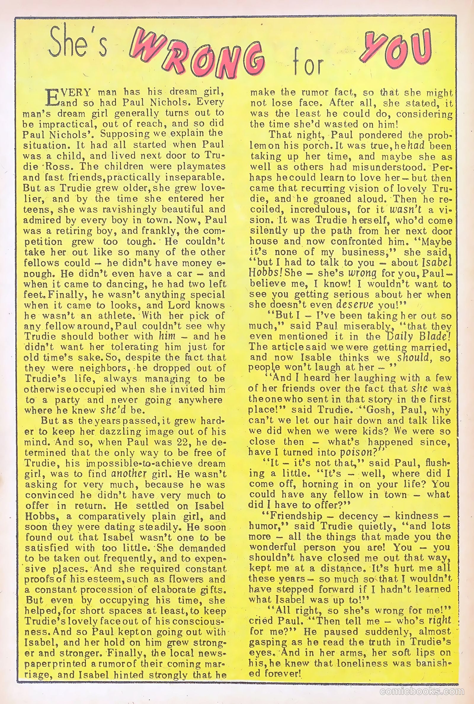 Confessions of the Lovelorn #76 (1956) — page 14 of 36