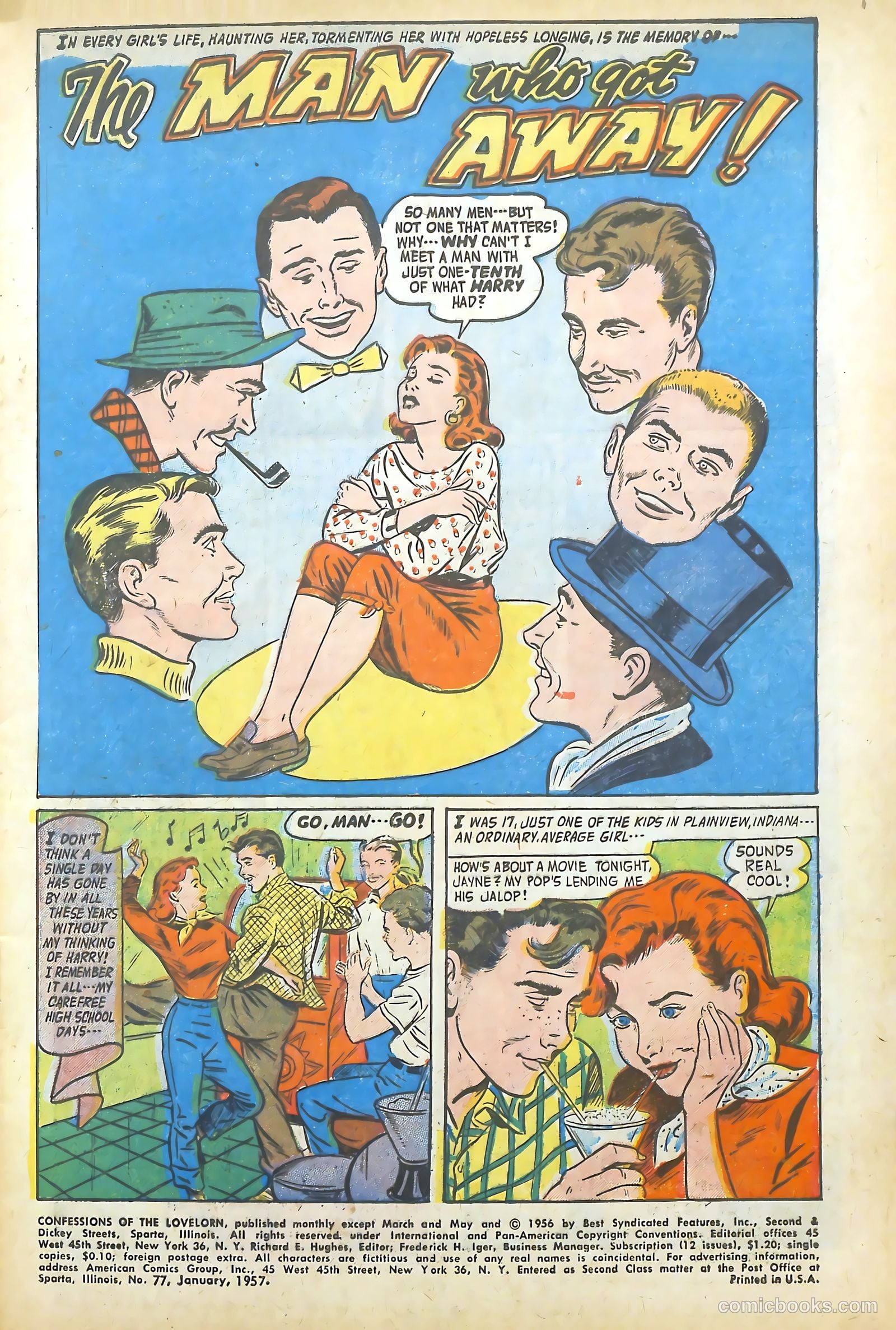 Confessions of the Lovelorn #77 (1957) — page 3 of 36