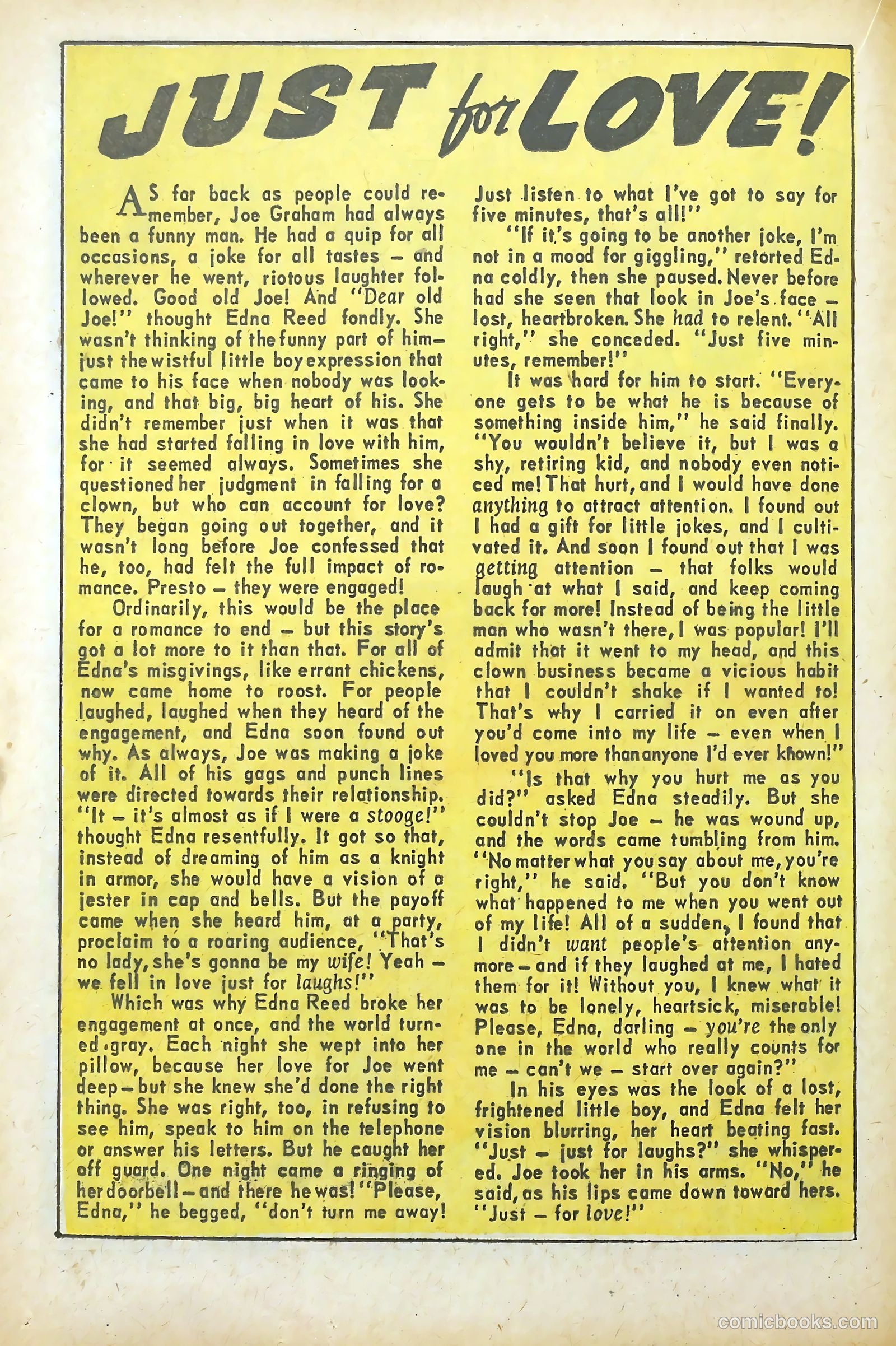 Confessions of the Lovelorn #77 (1957) — page 22 of 36