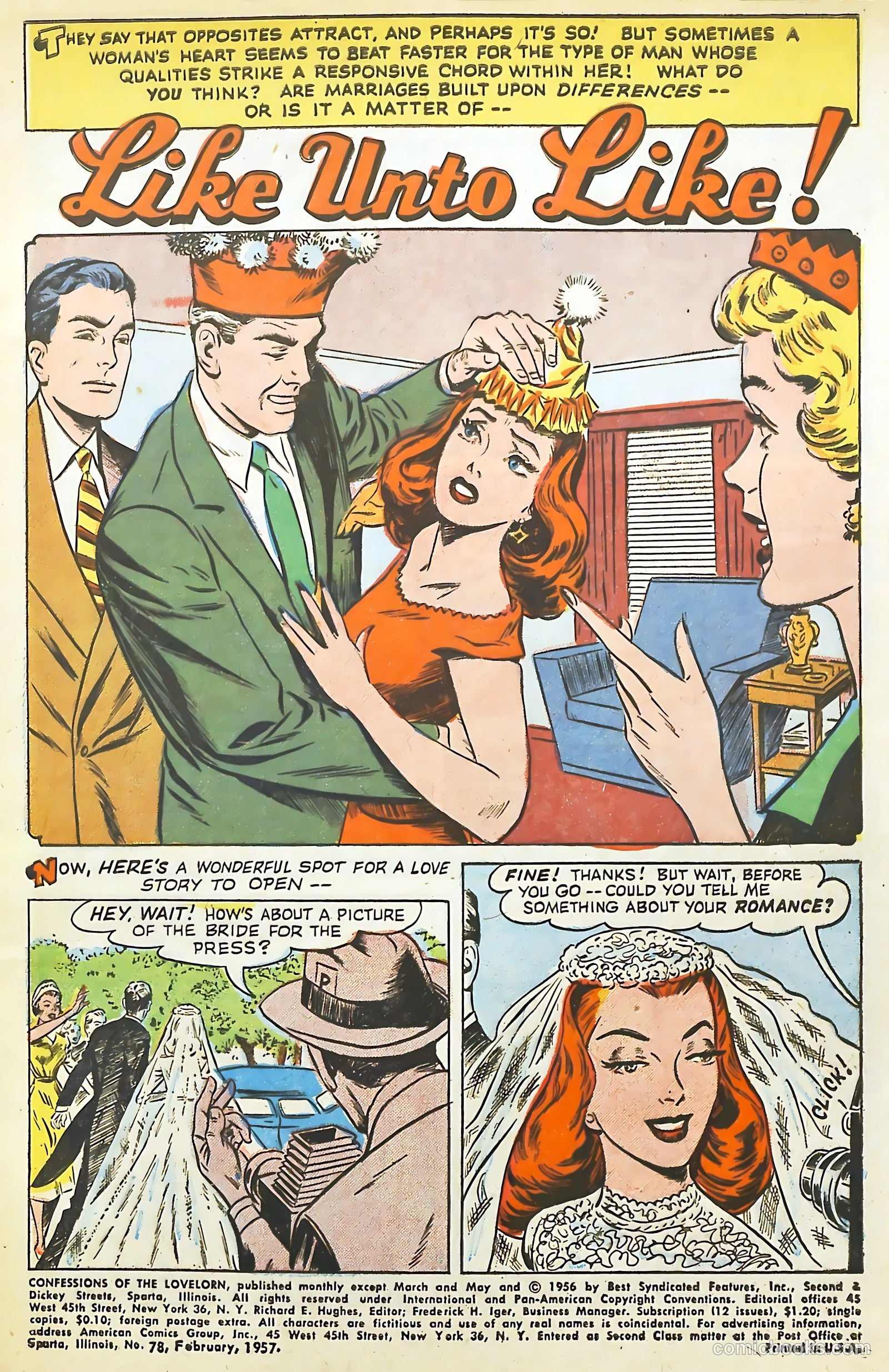 Confessions of the Lovelorn #78 (1957) — page 3 of 36