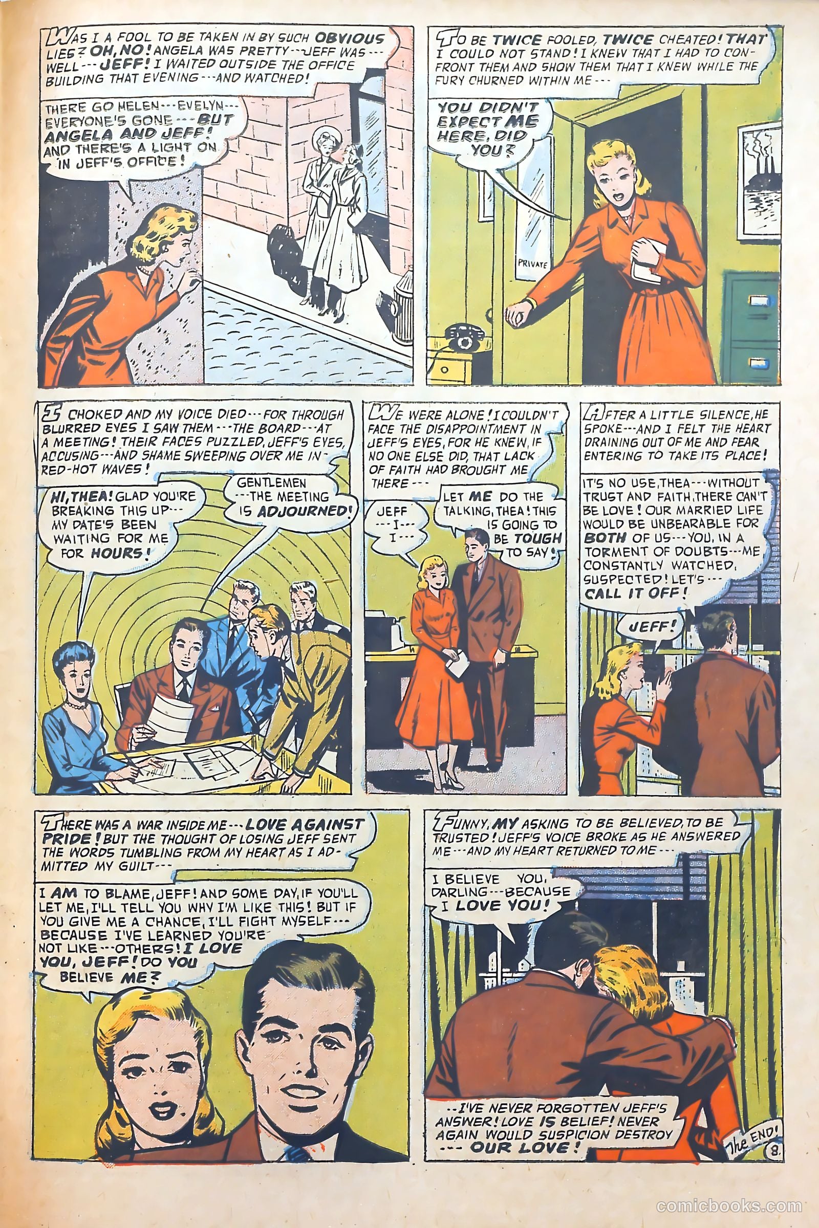 Confessions of the Lovelorn #81 (1957) — page 33 of 36