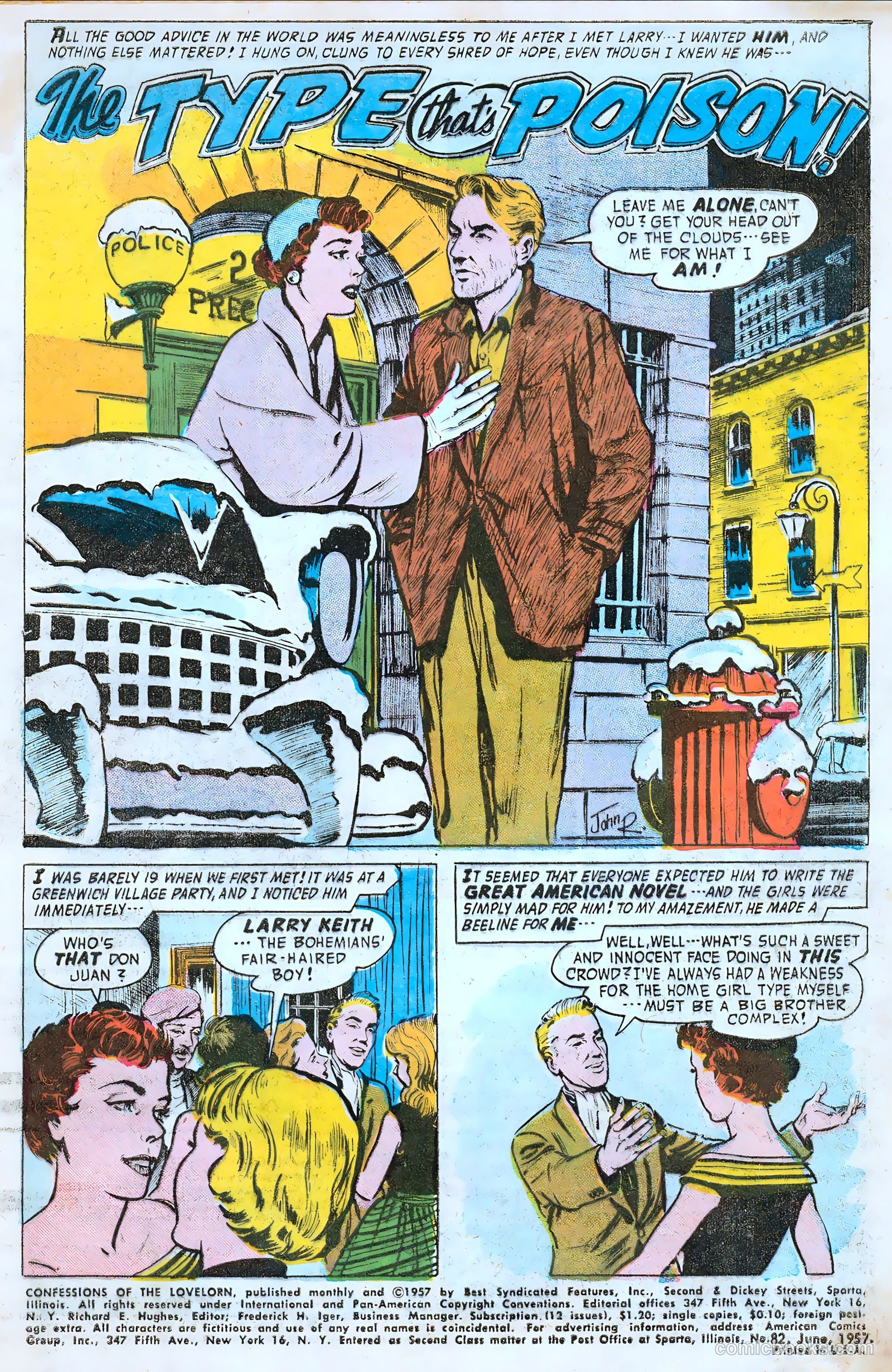 Confessions of the Lovelorn #82 (1957) — page 3 of 36