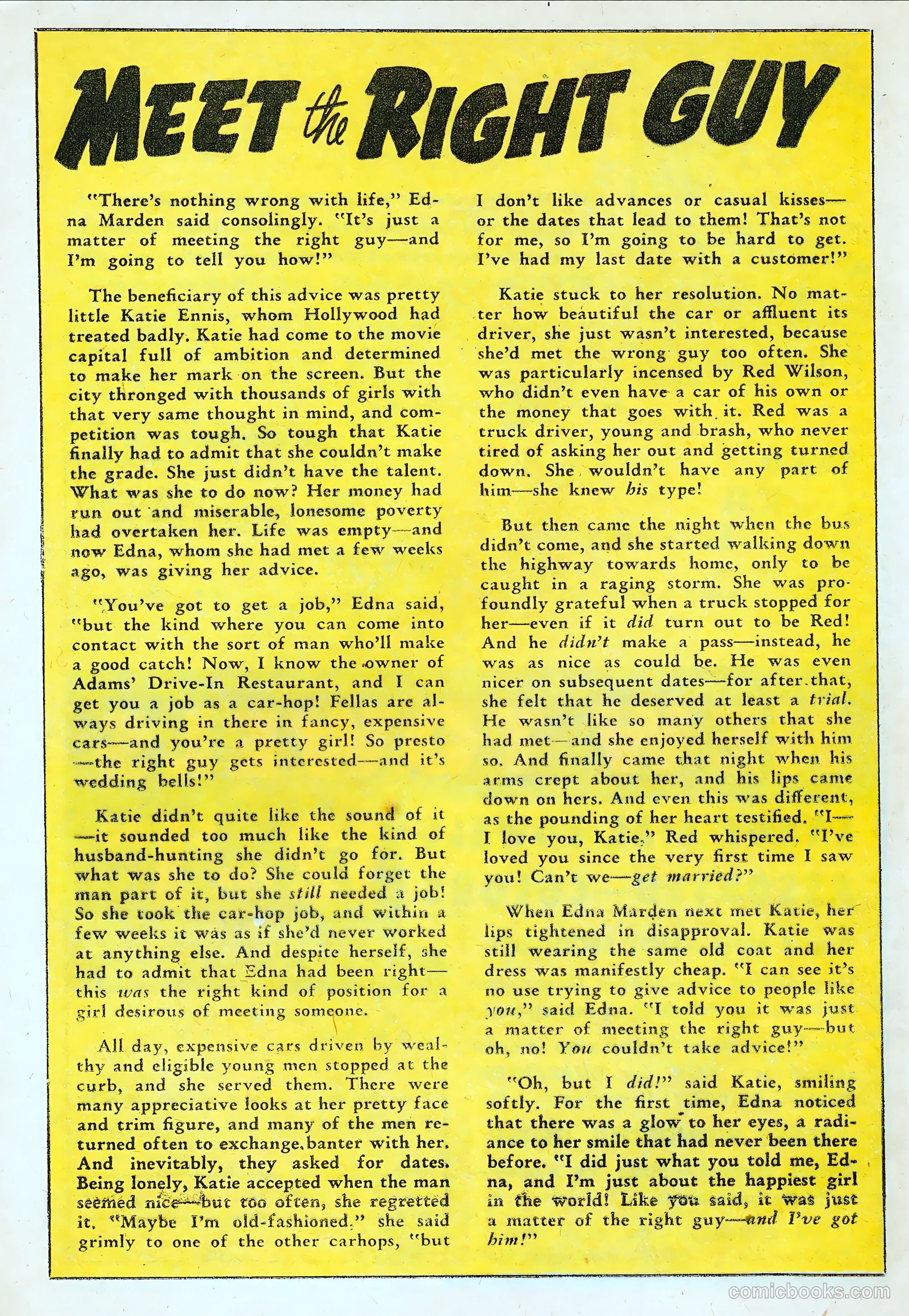 Confessions of the Lovelorn #82 (1957) — page 22 of 36
